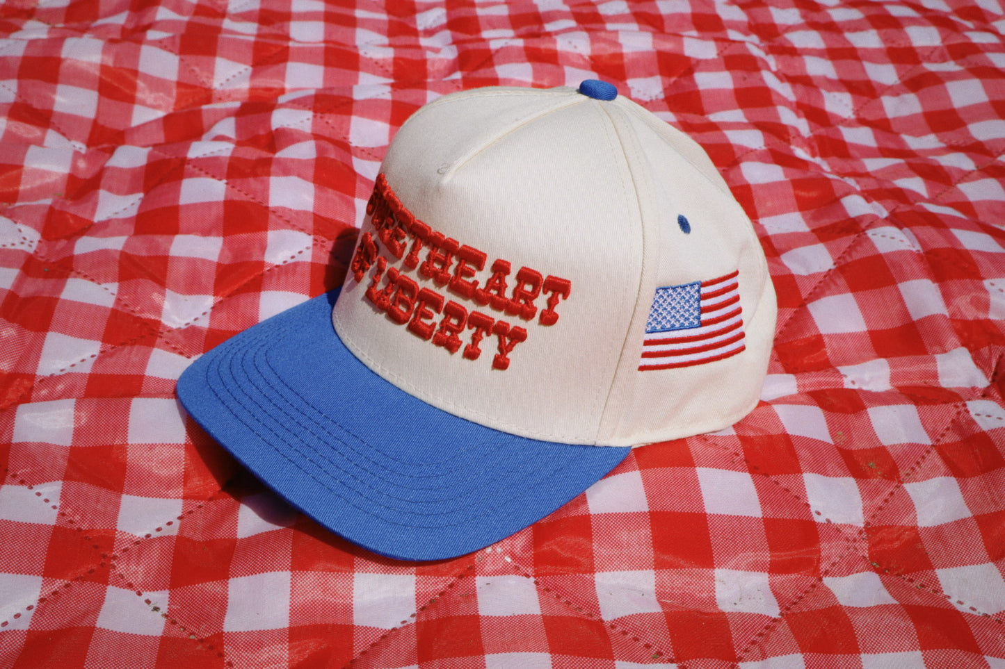 Sweetheart of Liberty Puff Embroidered Trucker Hat