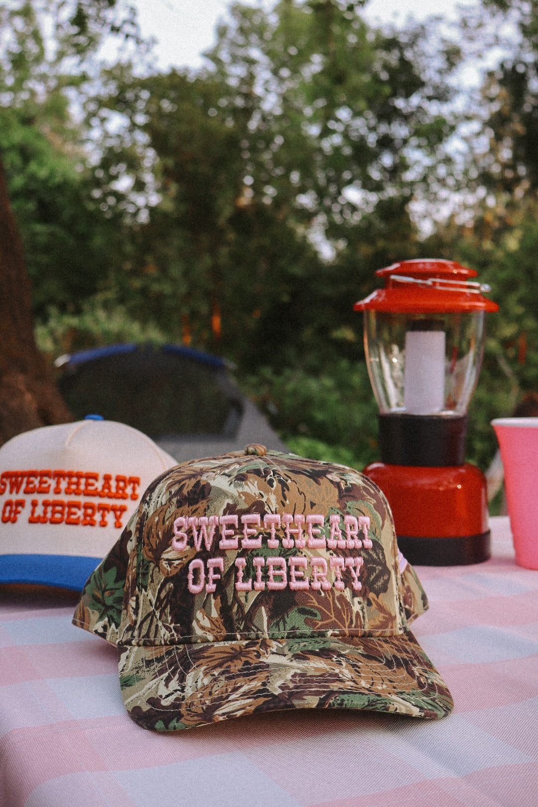 Sweetheart of Liberty Puff Embroidered Trucker Hat