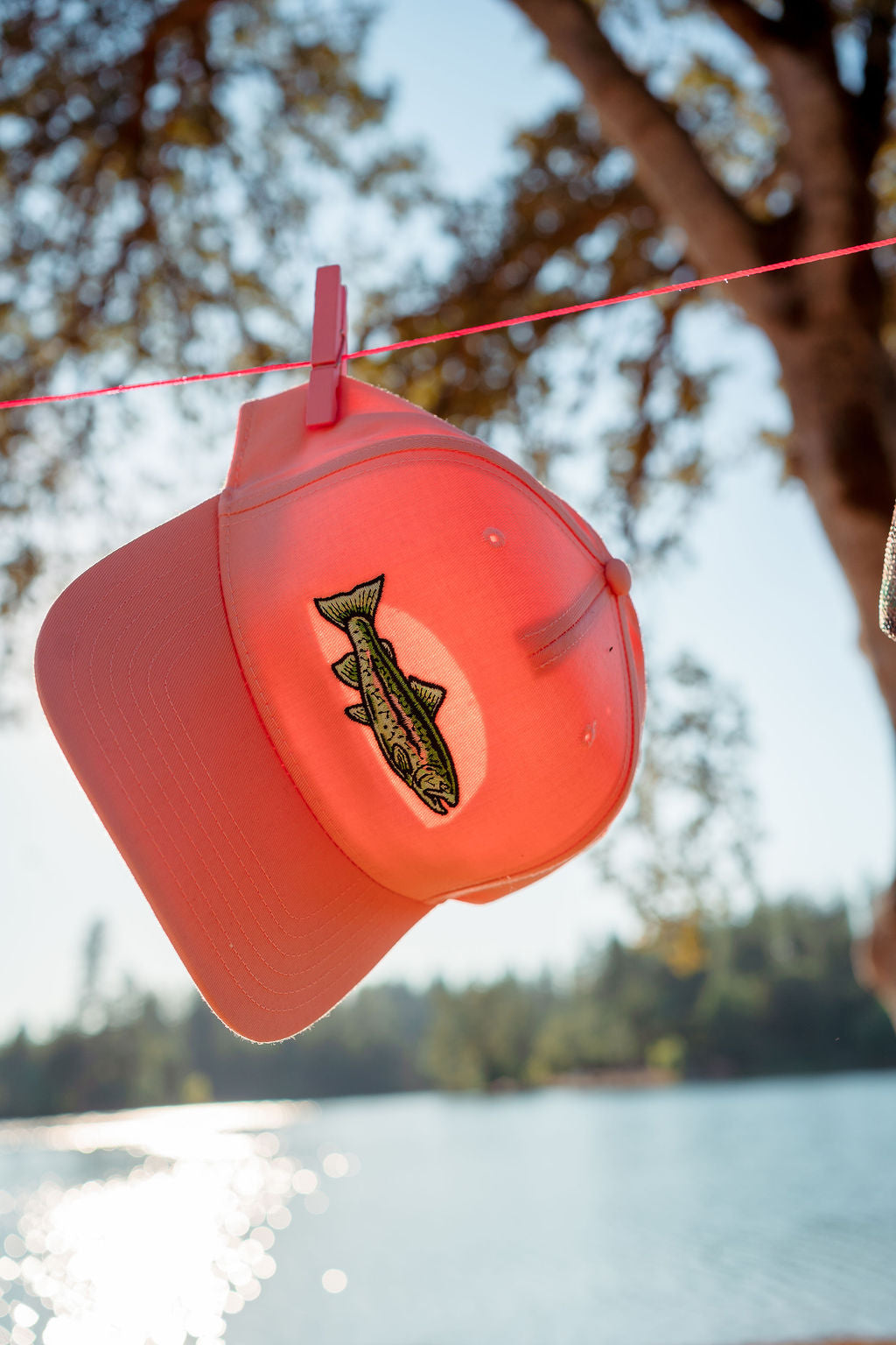 Rainbow Trout Embroidered Hat