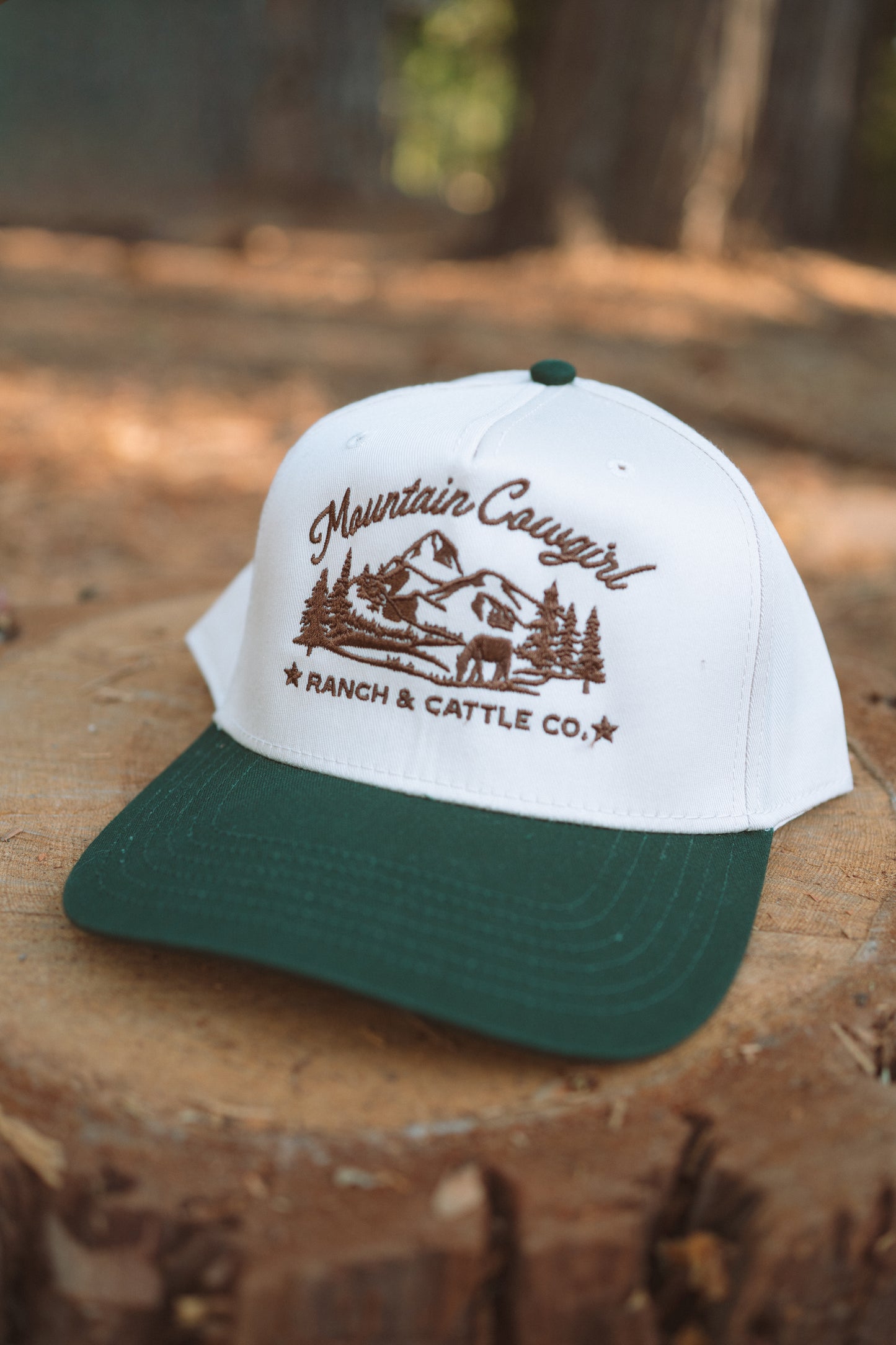 Mountain Cowgirl Embroidered Hat