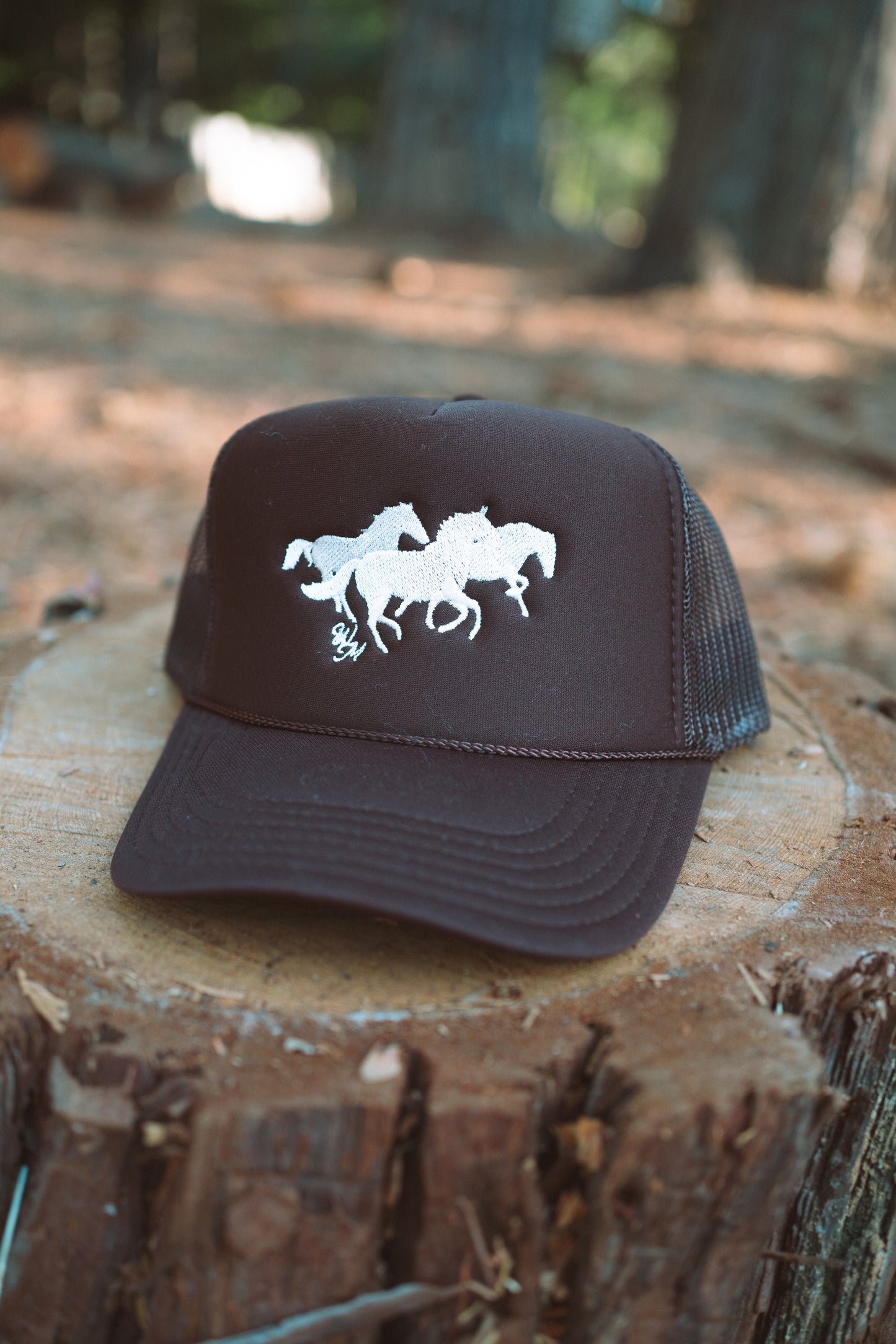 Wild Horses Embroidered Hat