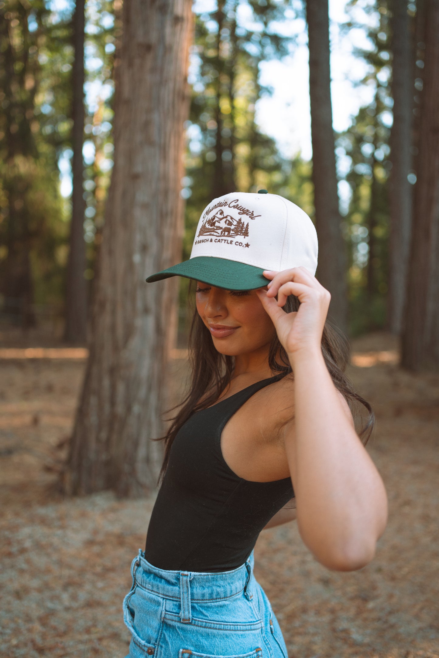 Mountain Cowgirl Embroidered Hat
