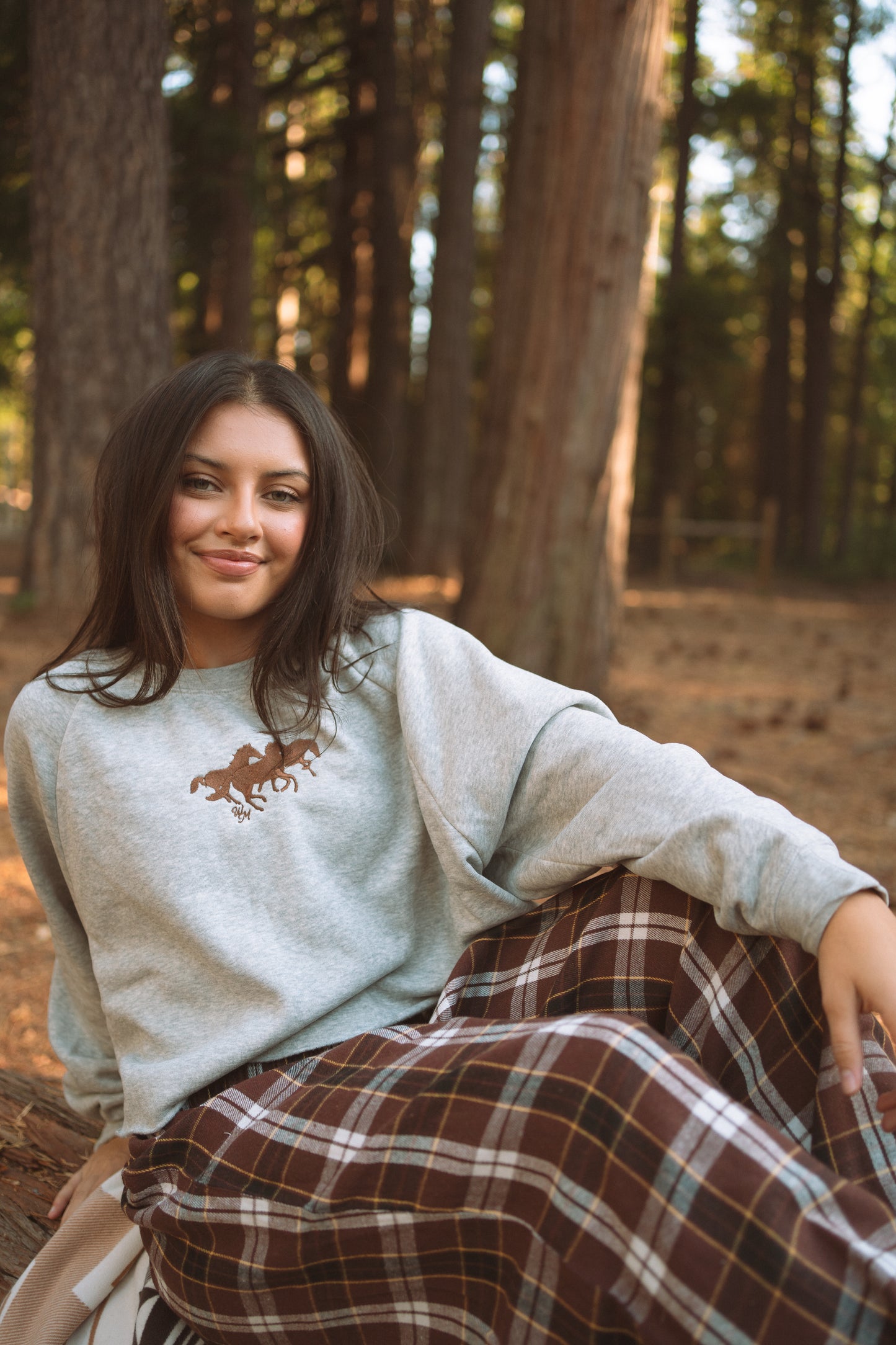 Brown Plaid Flannel Pants
