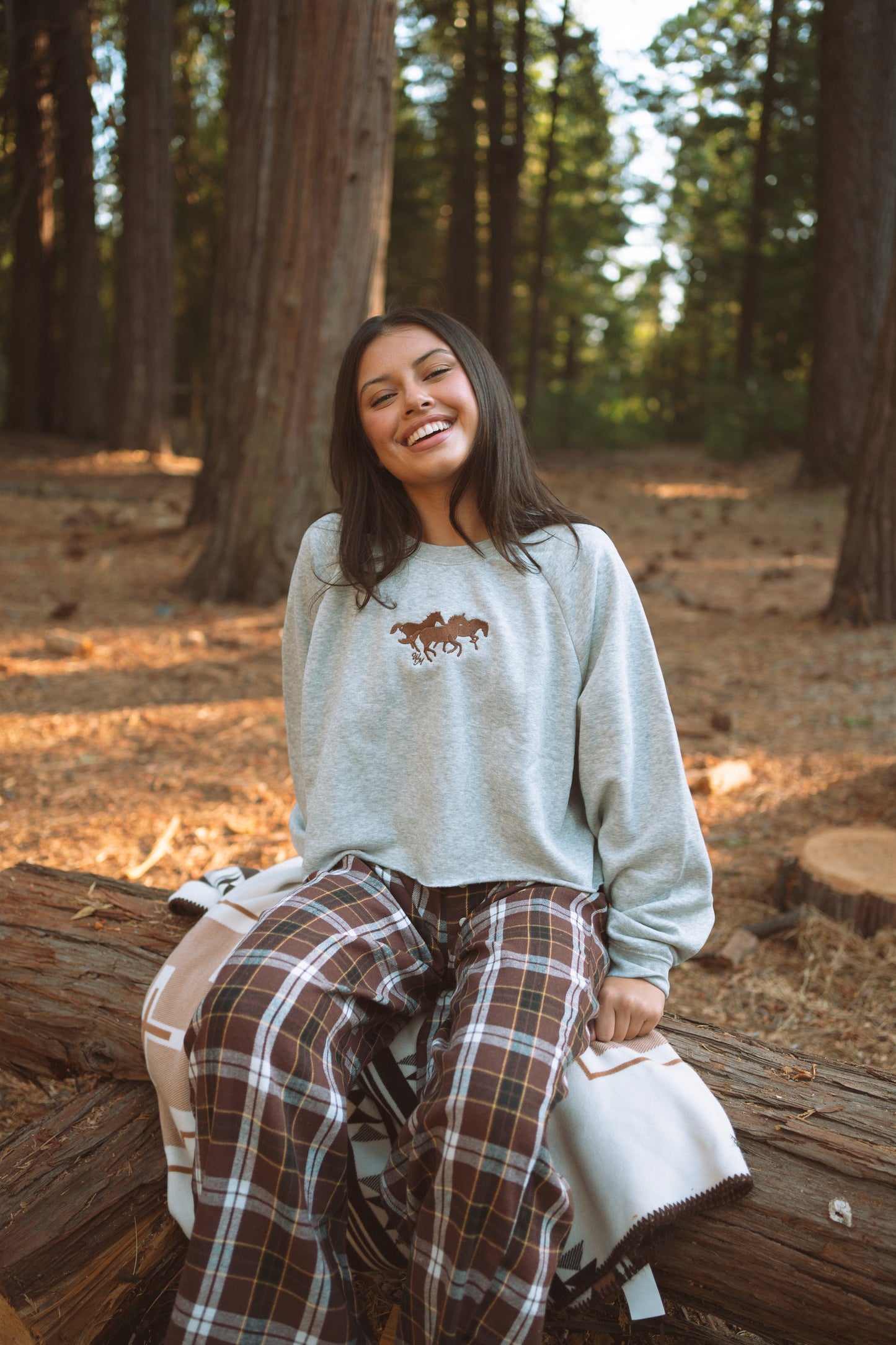Wild Horses Cropped Crewneck