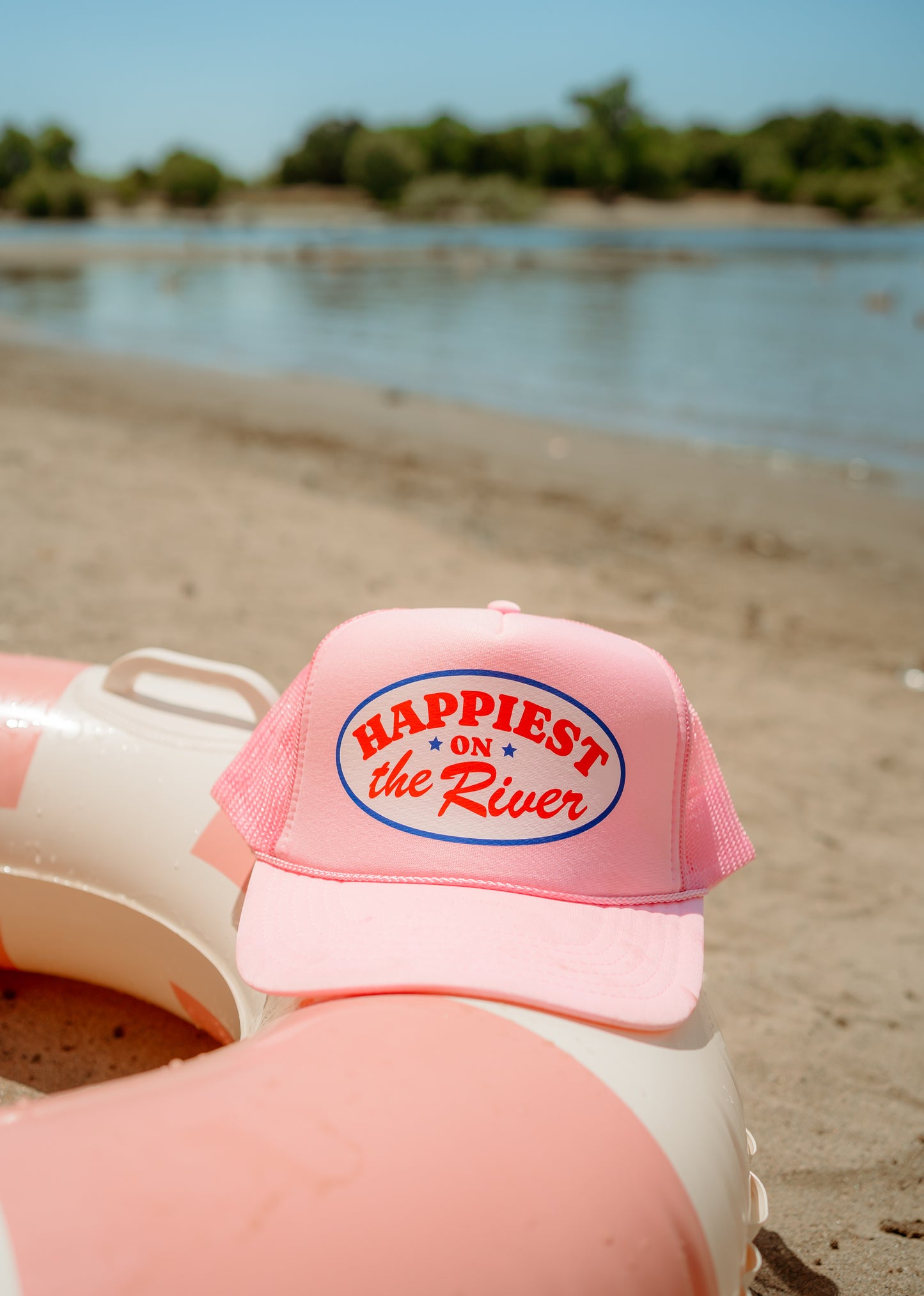 Happiest on the Lake/River Trucker Hat