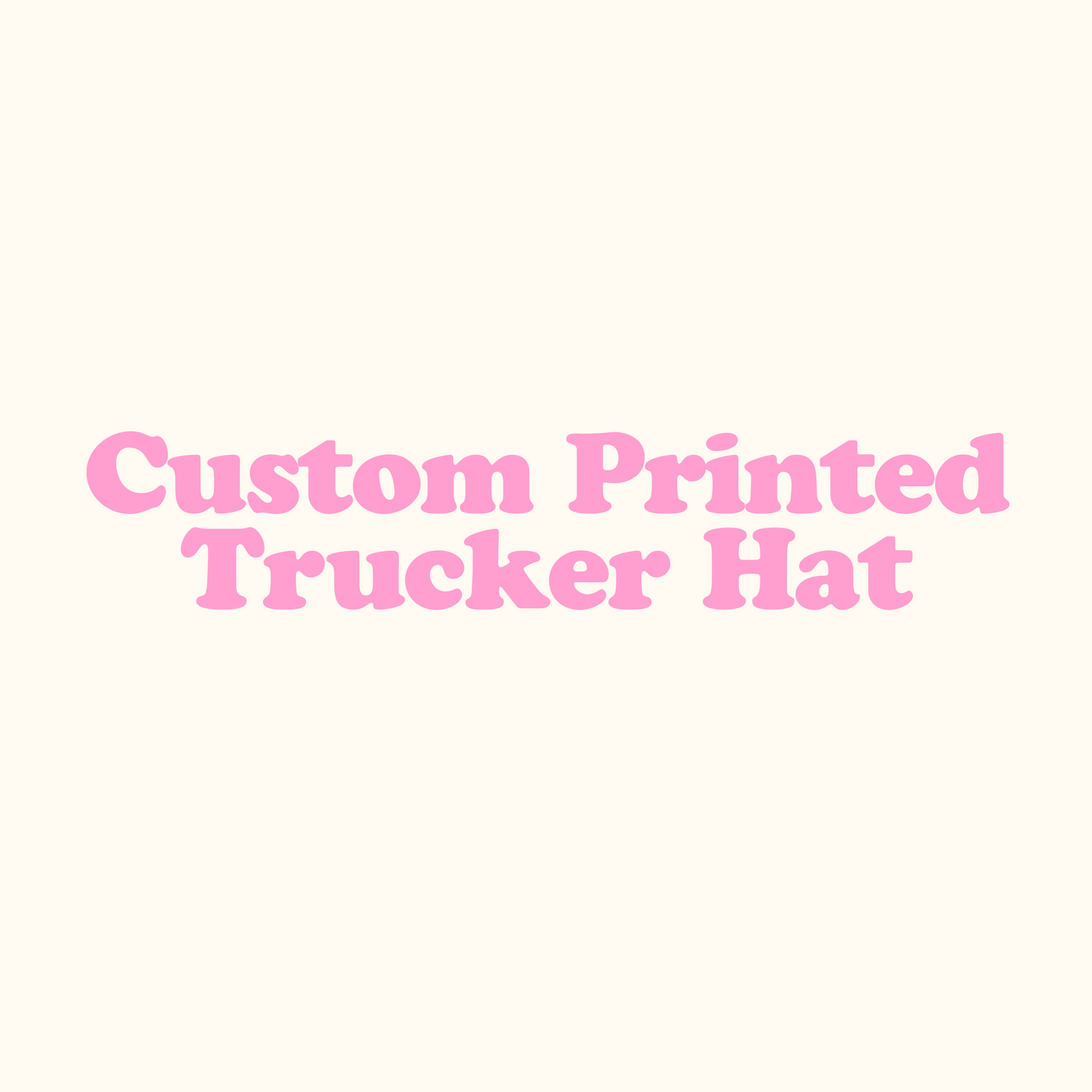 Custom Printed Hat