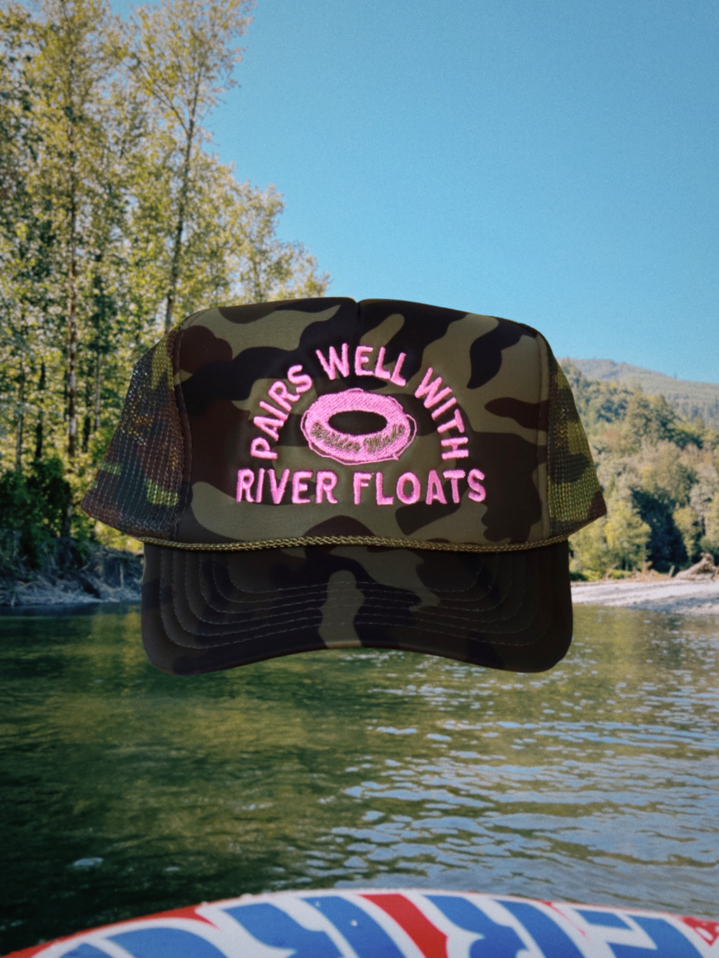 Pairs Well With River Floats Trucker Hat
