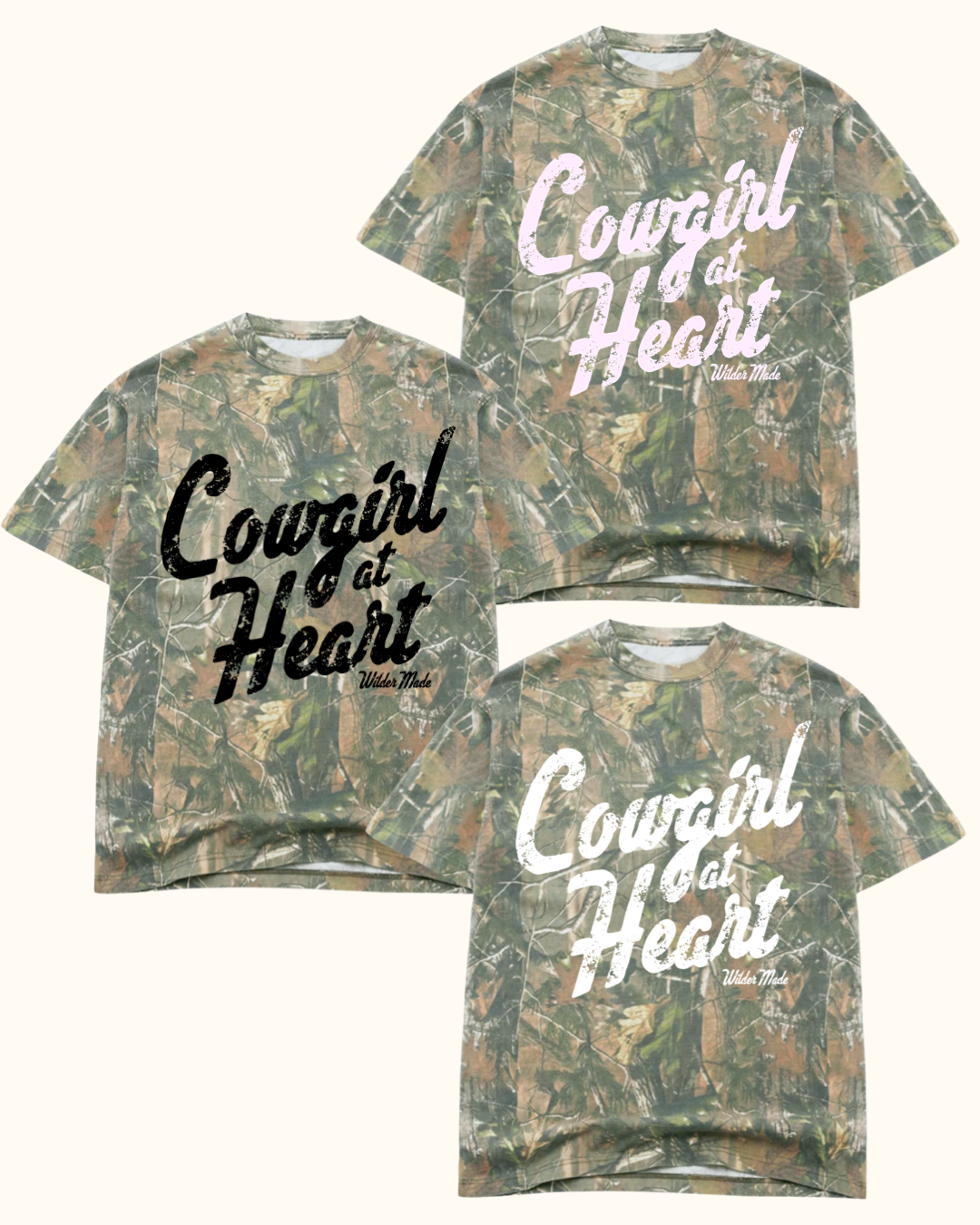 Cowgirl at Heart Camo Tee