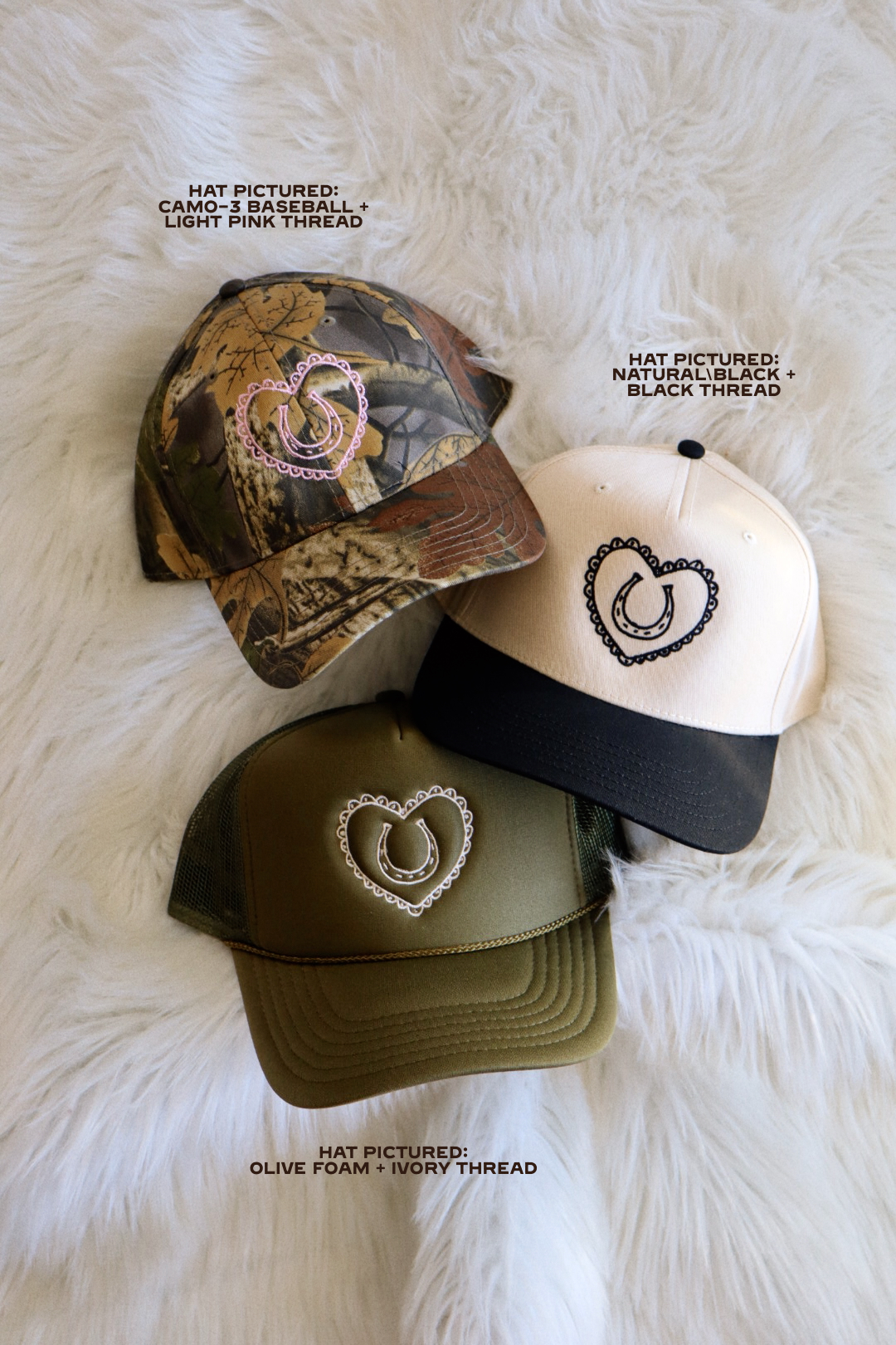 Cowgirl Heart Embroidered Hat