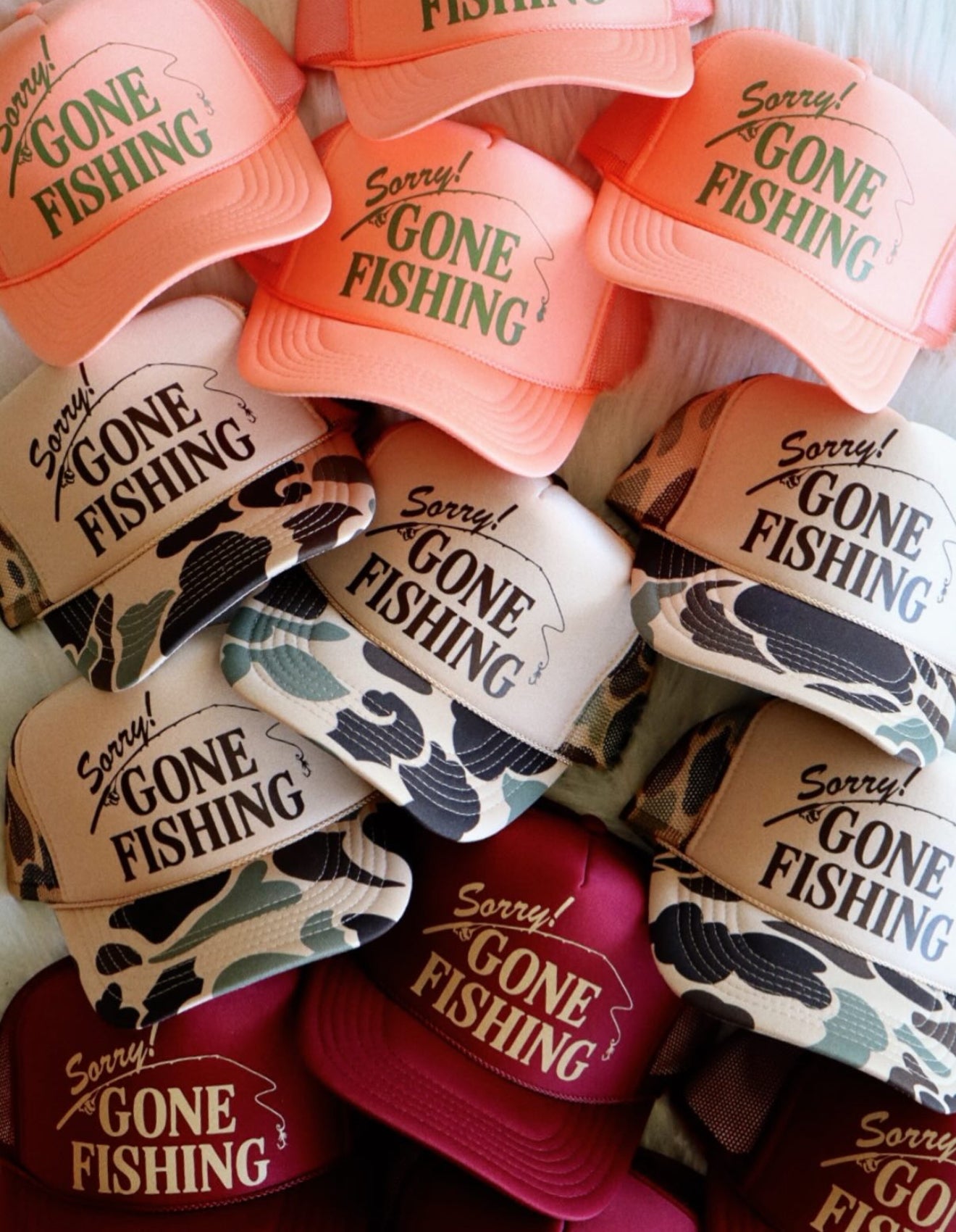 Gone Fishing Trucker Hat