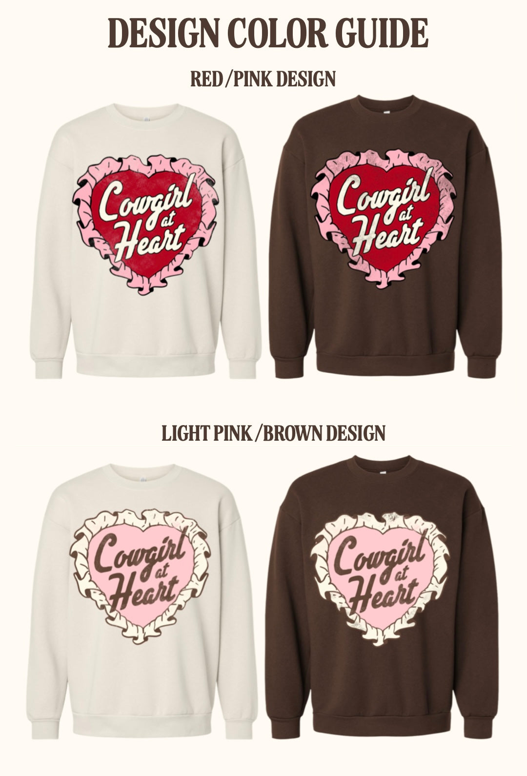 Cowgirl at Heart Premium Crewneck