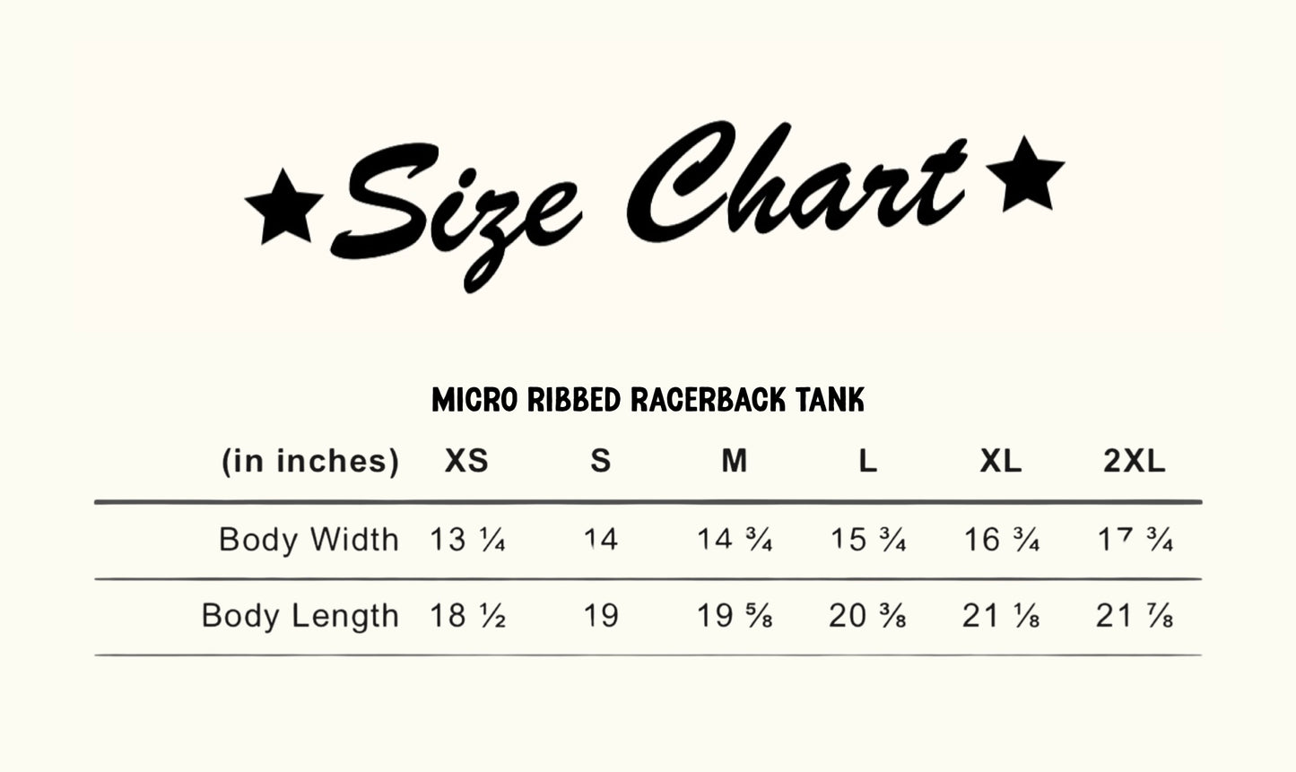 Hoochie Coochie Micro Ribbed Racerback Tank