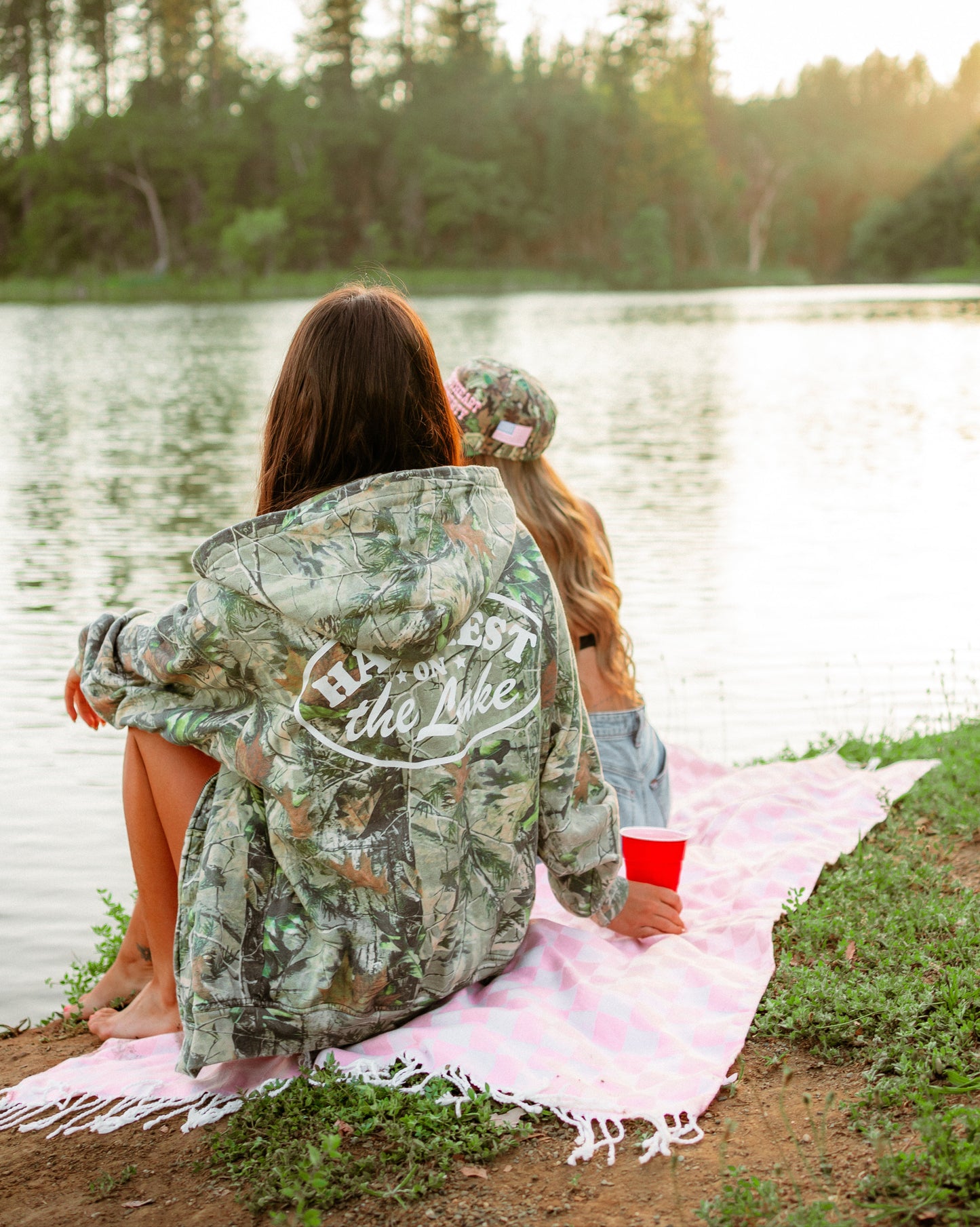 Vintage Wash Camo Zip Up