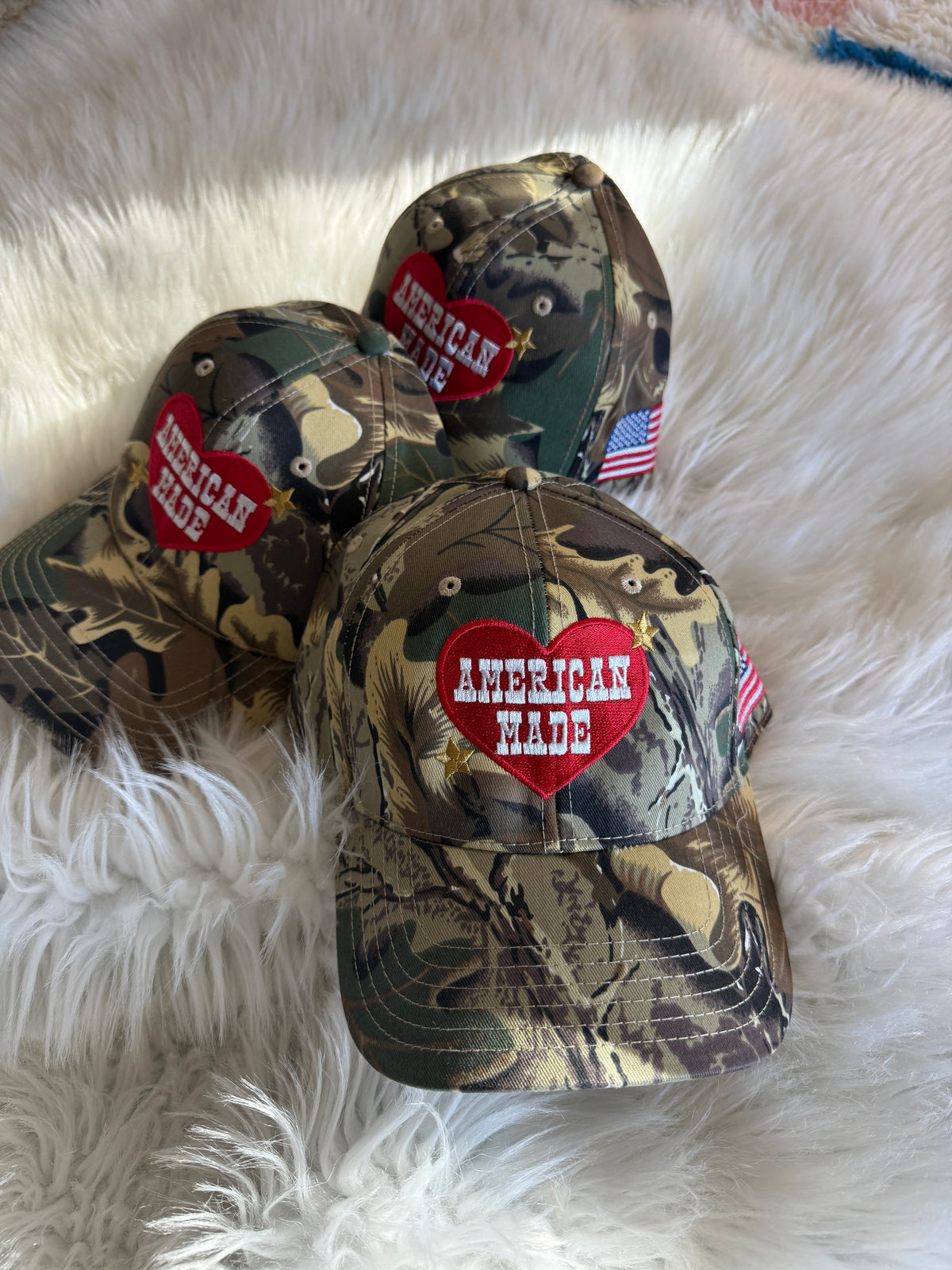 American Made Baseball + USA Flag