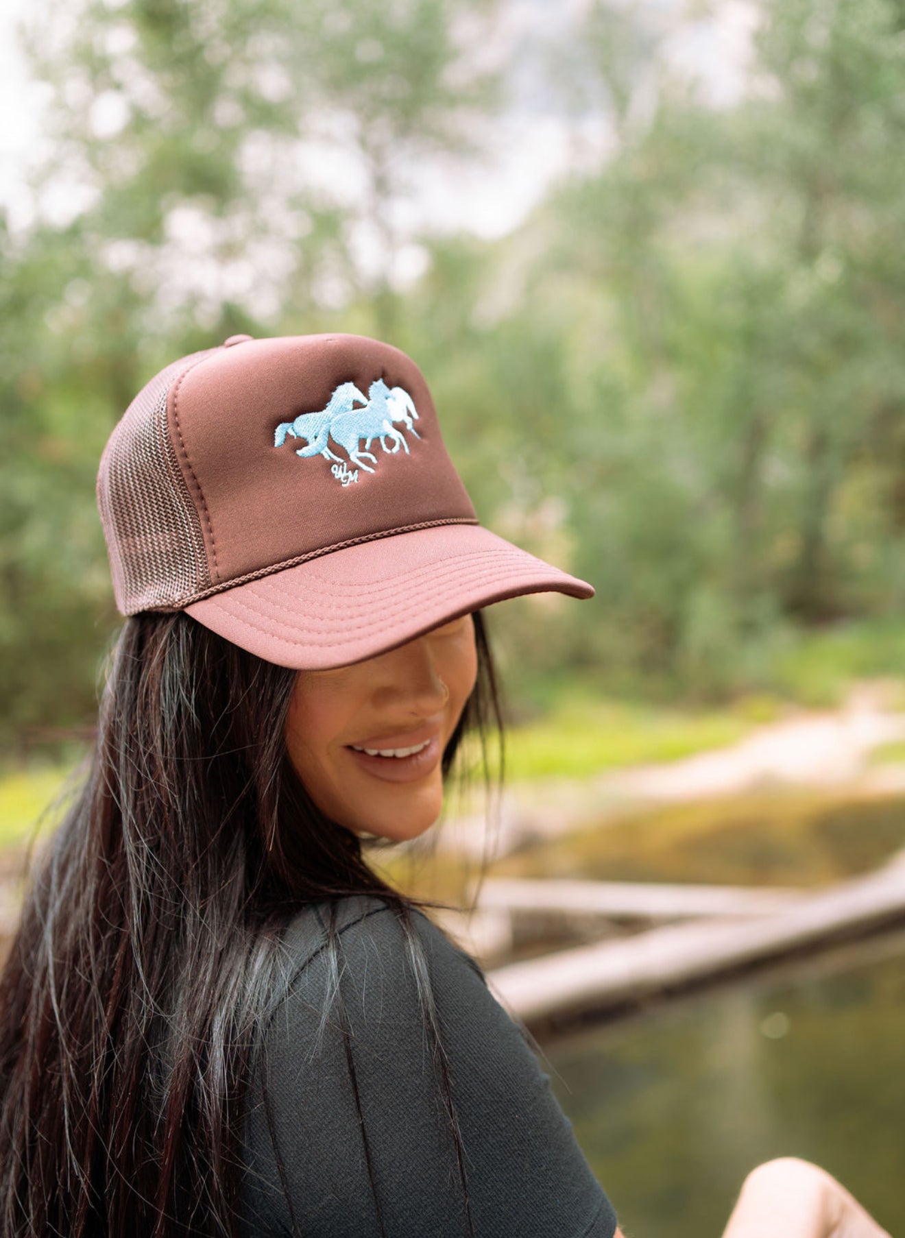 Wild Horses Embroidered Hat