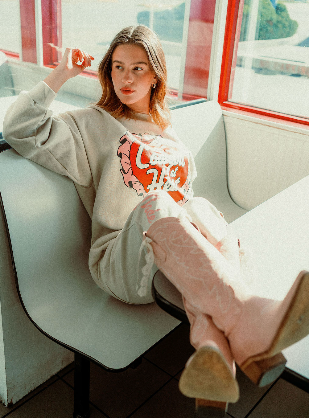 Cowgirl at Heart Premium Crewneck