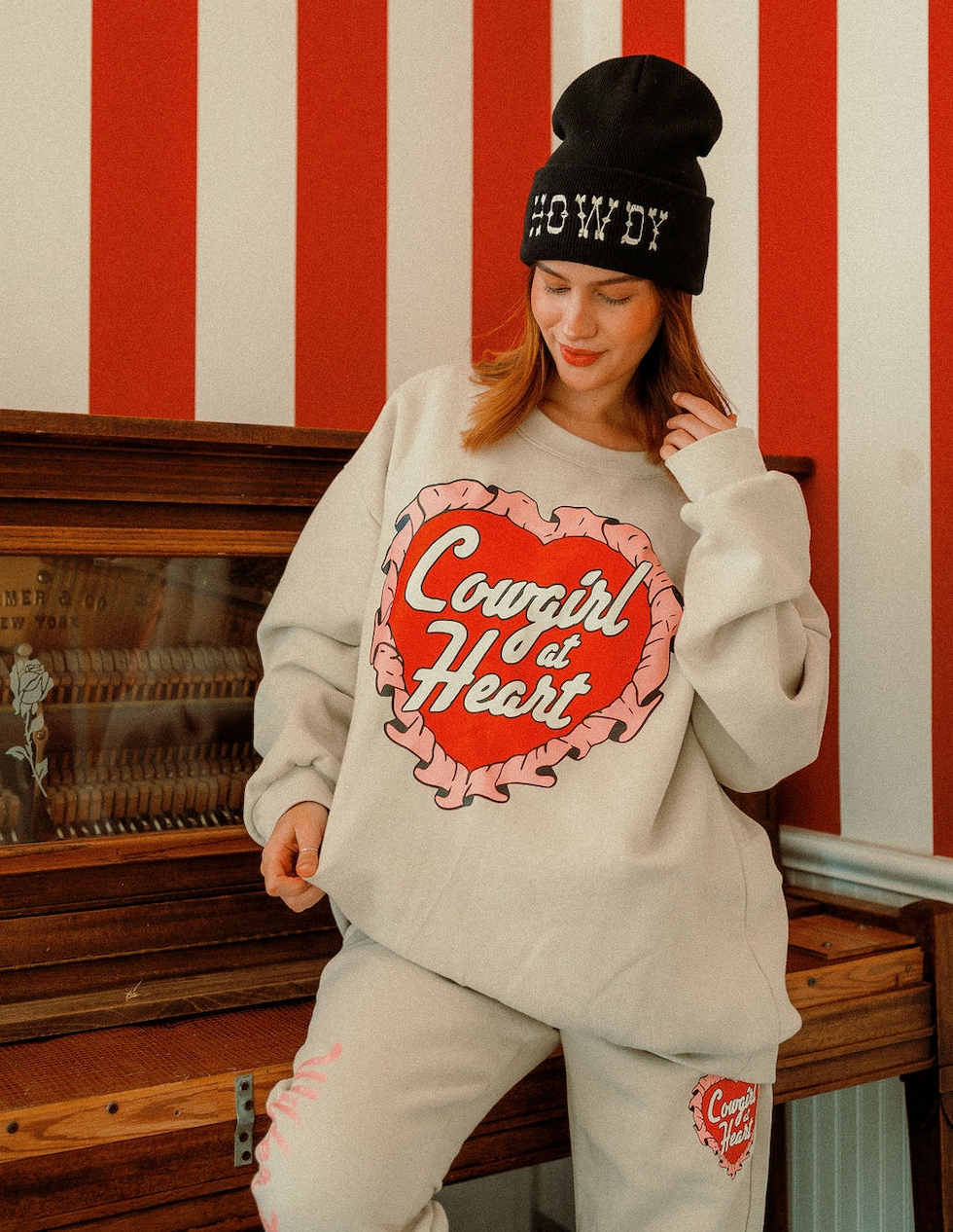 Cowgirl at Heart Premium Crewneck