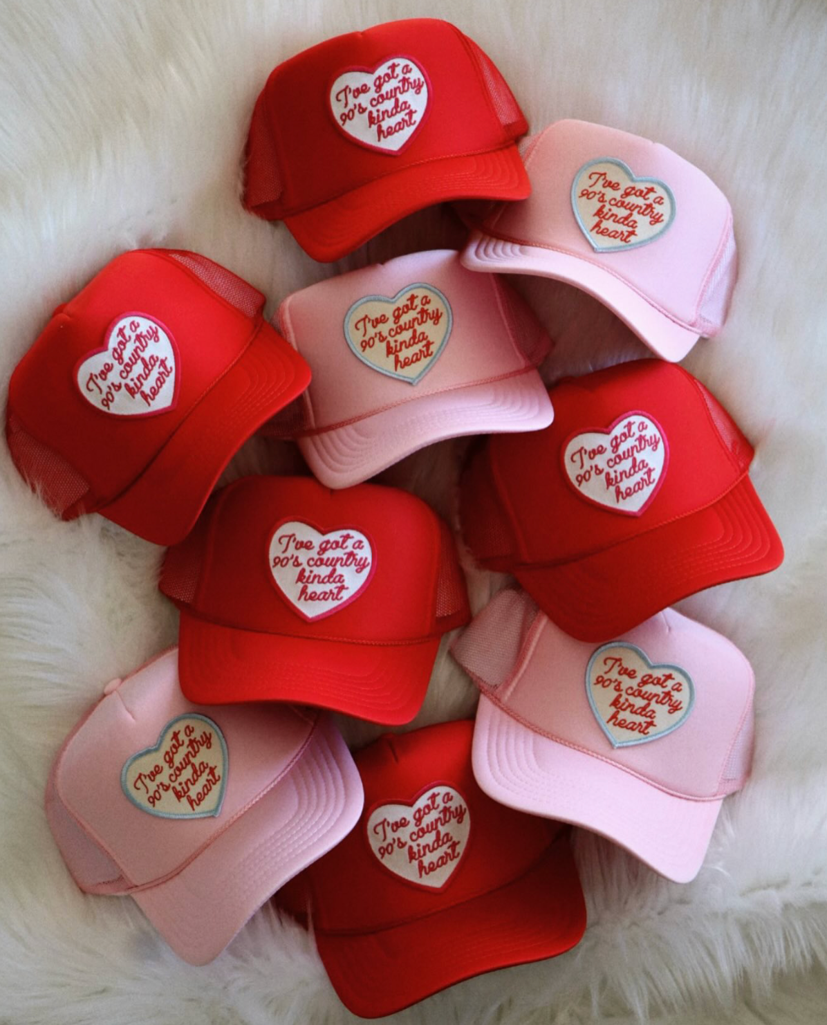 90’s Country Kinda Heart Patch Trucker Hat