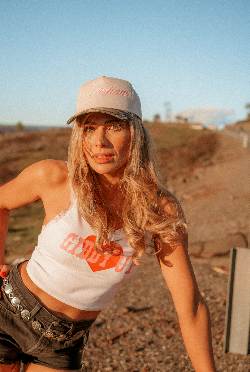 Western Love Lace Trim Tank (Customizable!)