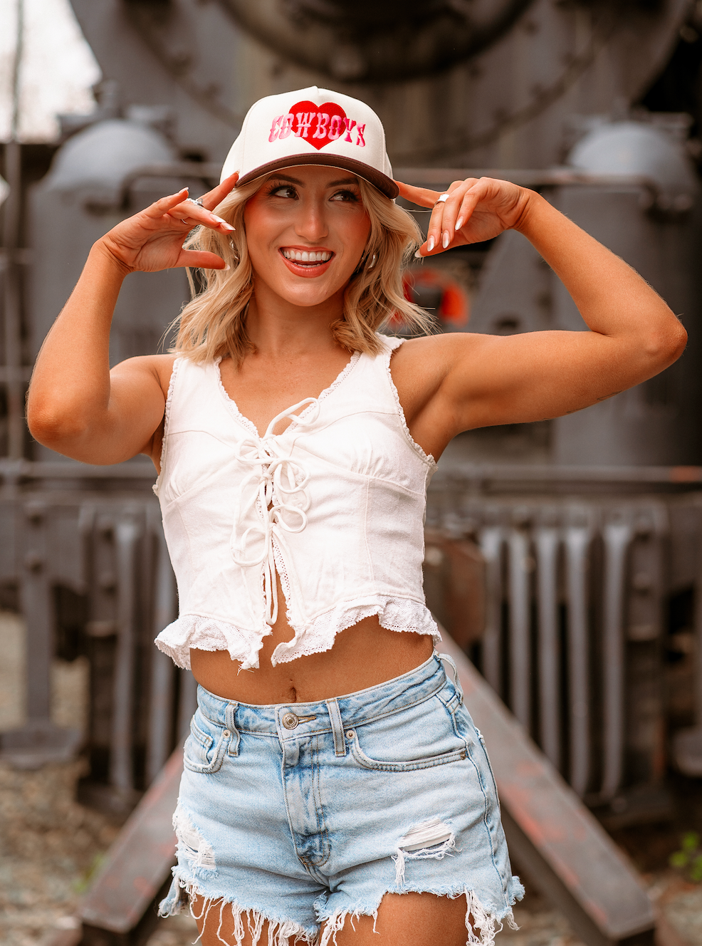 Western Love Embroidered Trucker Hat (Customizable!)