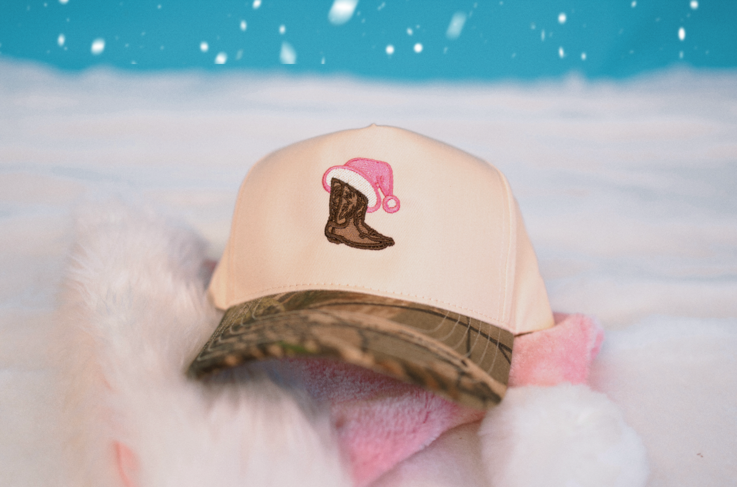 Cowboy Christmas Embroidered Hat