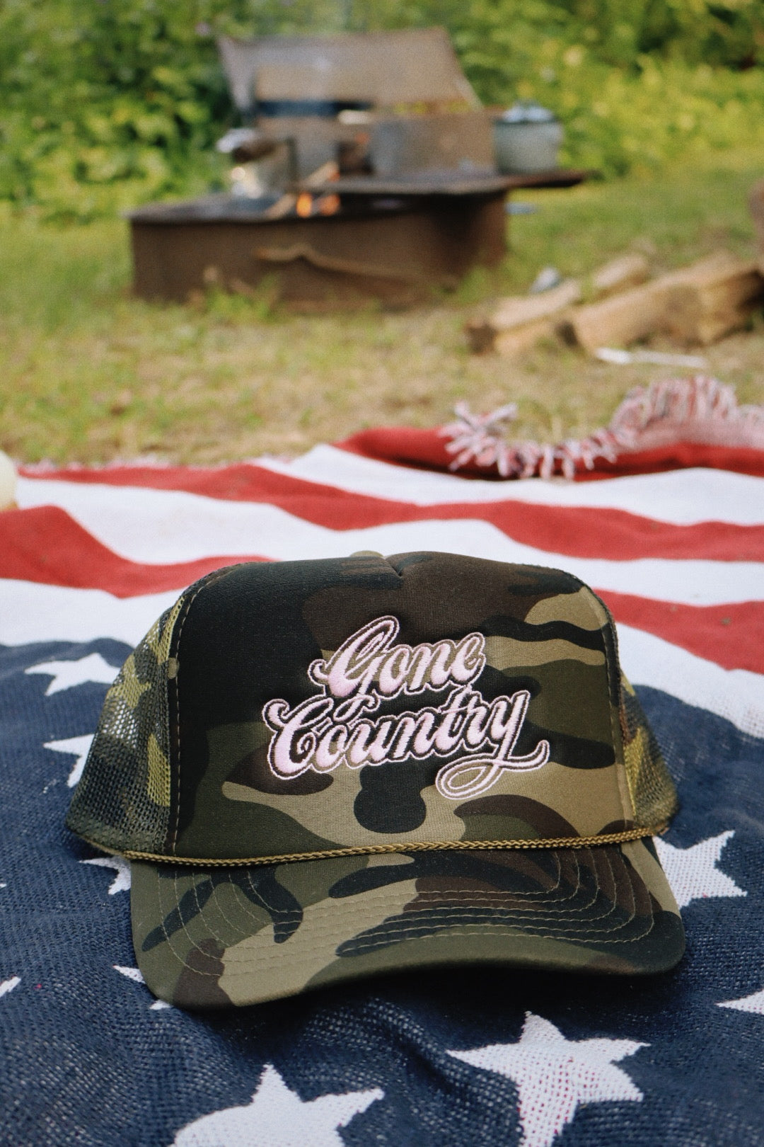Gone Country Embroidered Trucker Hat