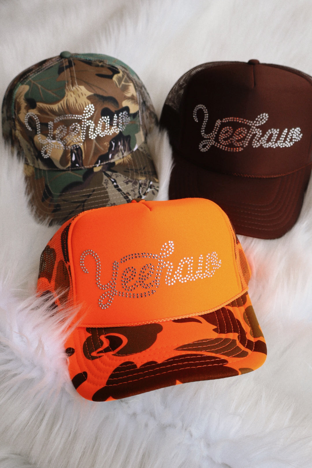 Yeehaw Rhinestone Trucker Hat