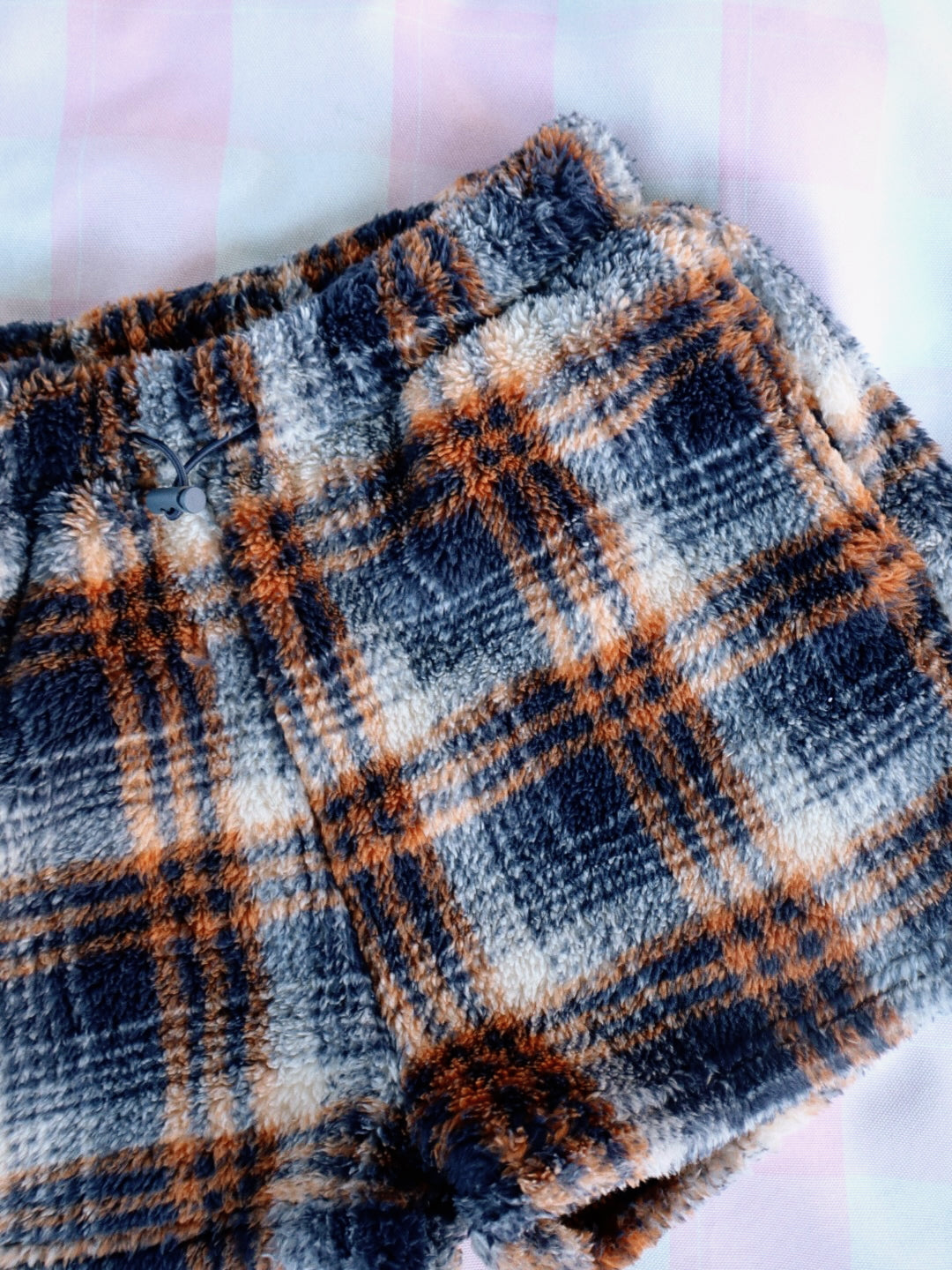 Fleece Plaid Shorts