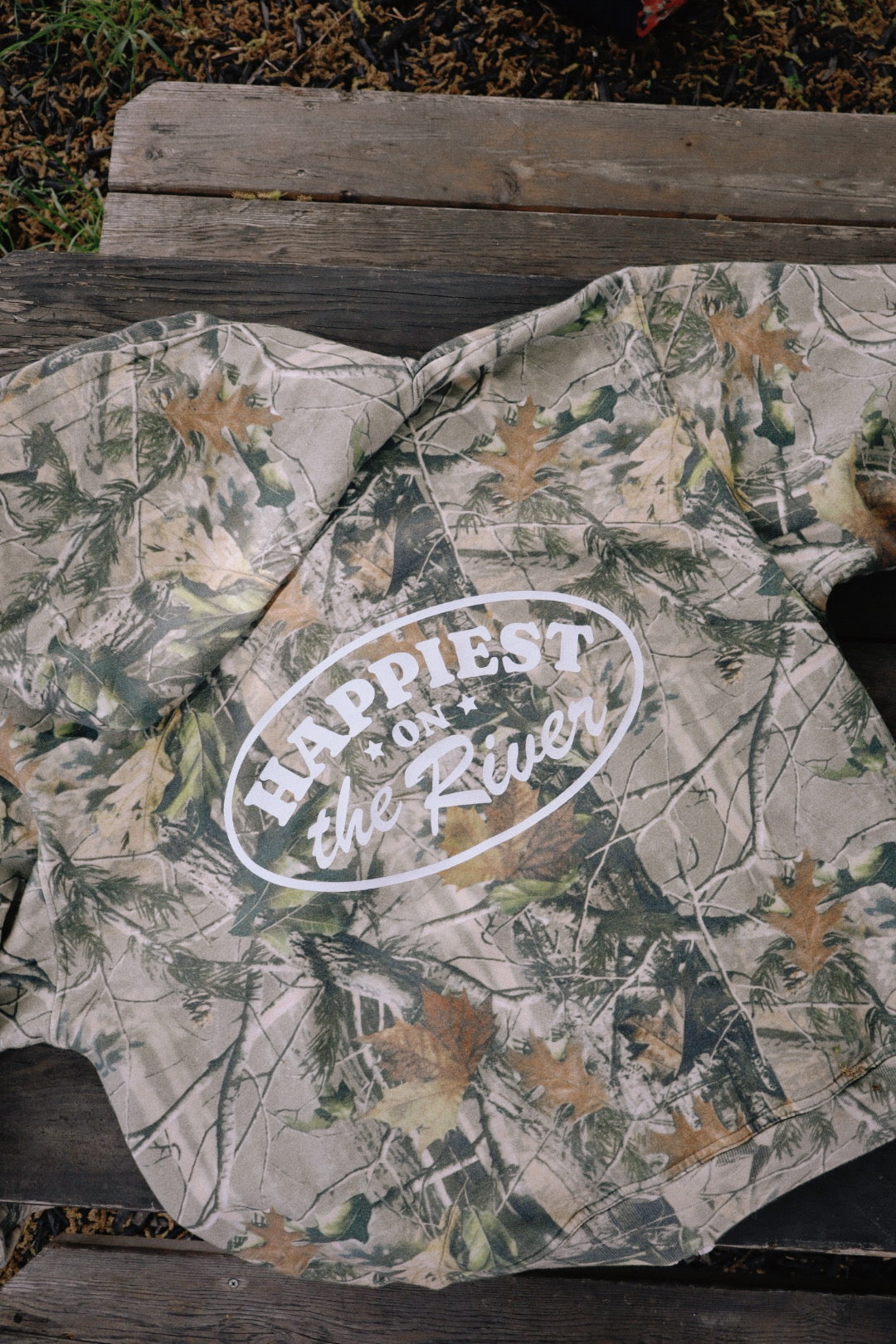 Vintage Wash Camo Zip Up