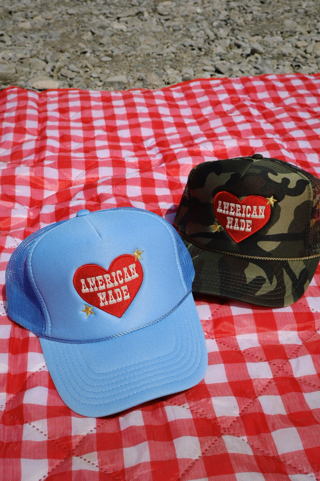 American Made Embroidered Trucker Hat