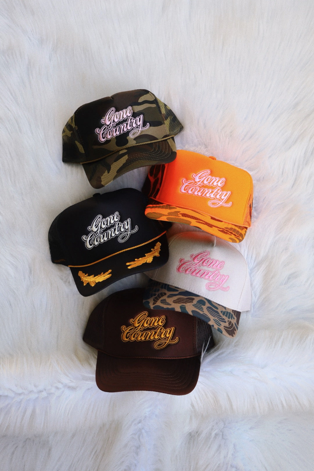 Gone Country Embroidered Trucker Hat