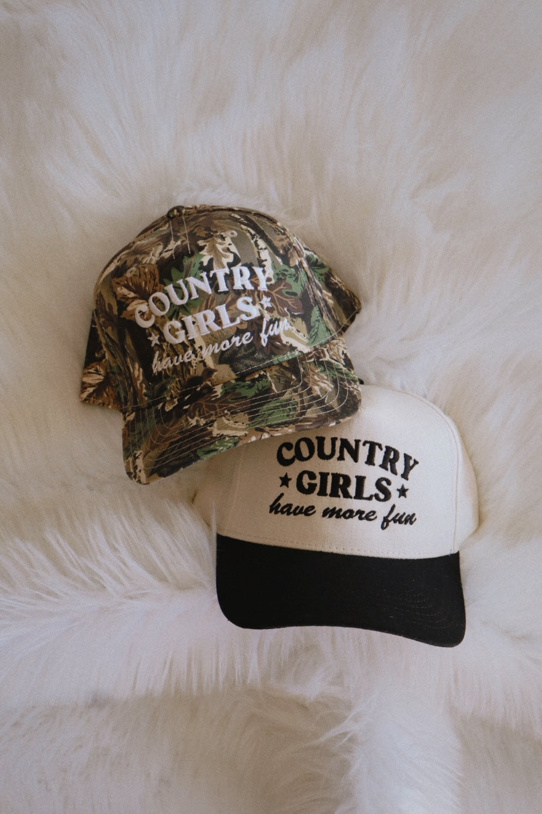 Country Girls Have More Fun Canvas Trucker Hat