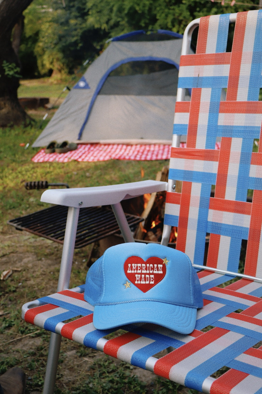 American Made Embroidered Trucker Hat