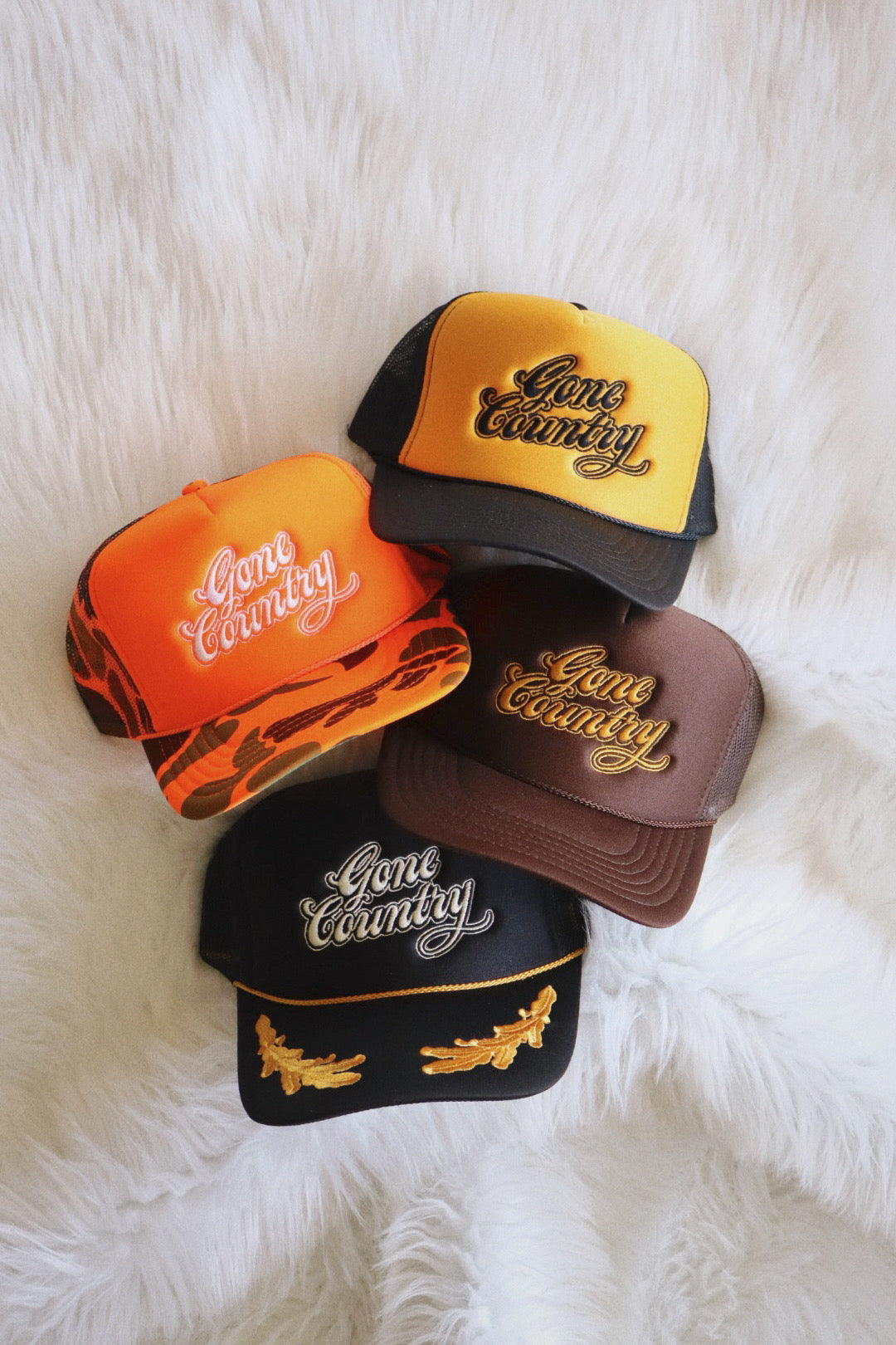 Gone Country Embroidered Trucker Hat