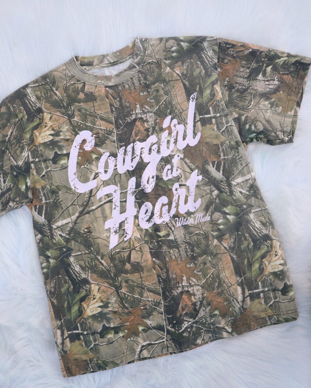 Cowgirl at Heart Camo Tee