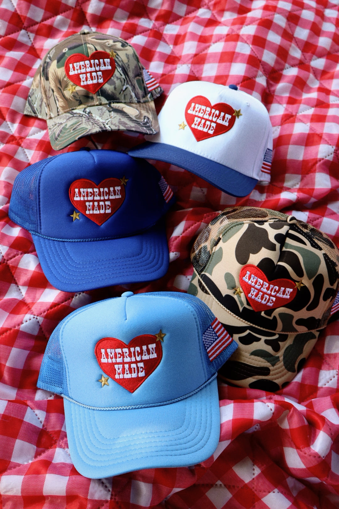 American Made Embroidered Trucker Hat