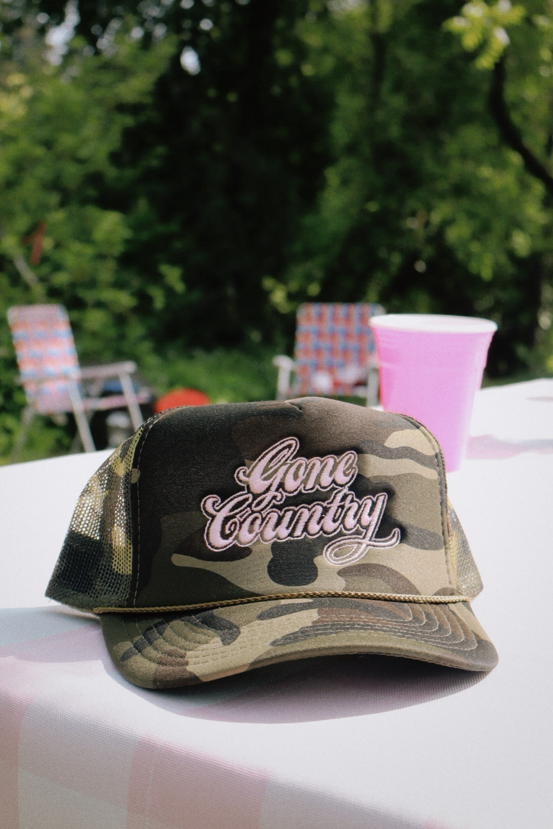 Gone Country Embroidered Trucker Hat