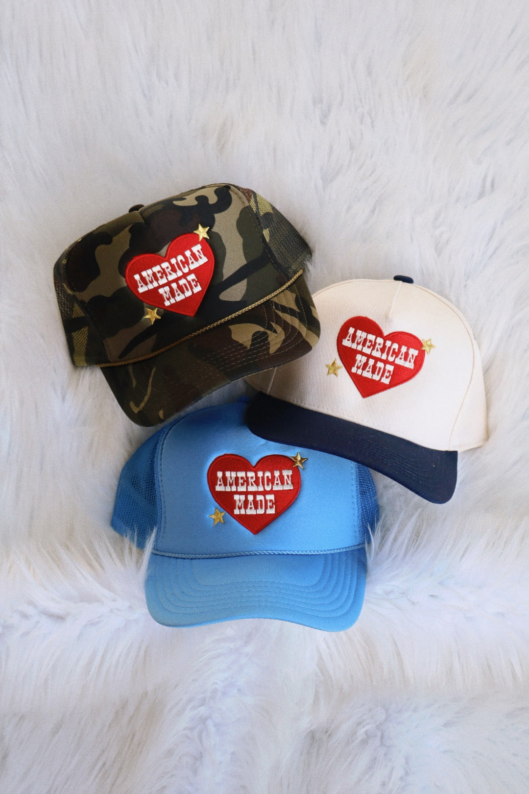 American Made Embroidered Trucker Hat
