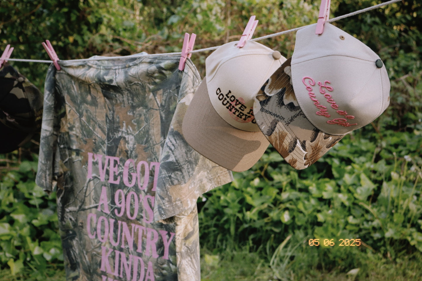 Love Is A Country Girl Puff Embroidered Trucker Hat