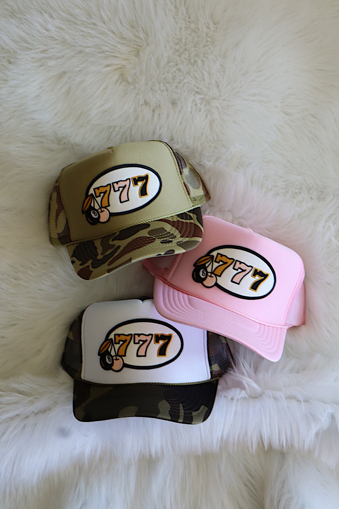 Lucky Cowgirl Angel Numbers Patch Trucker Hat