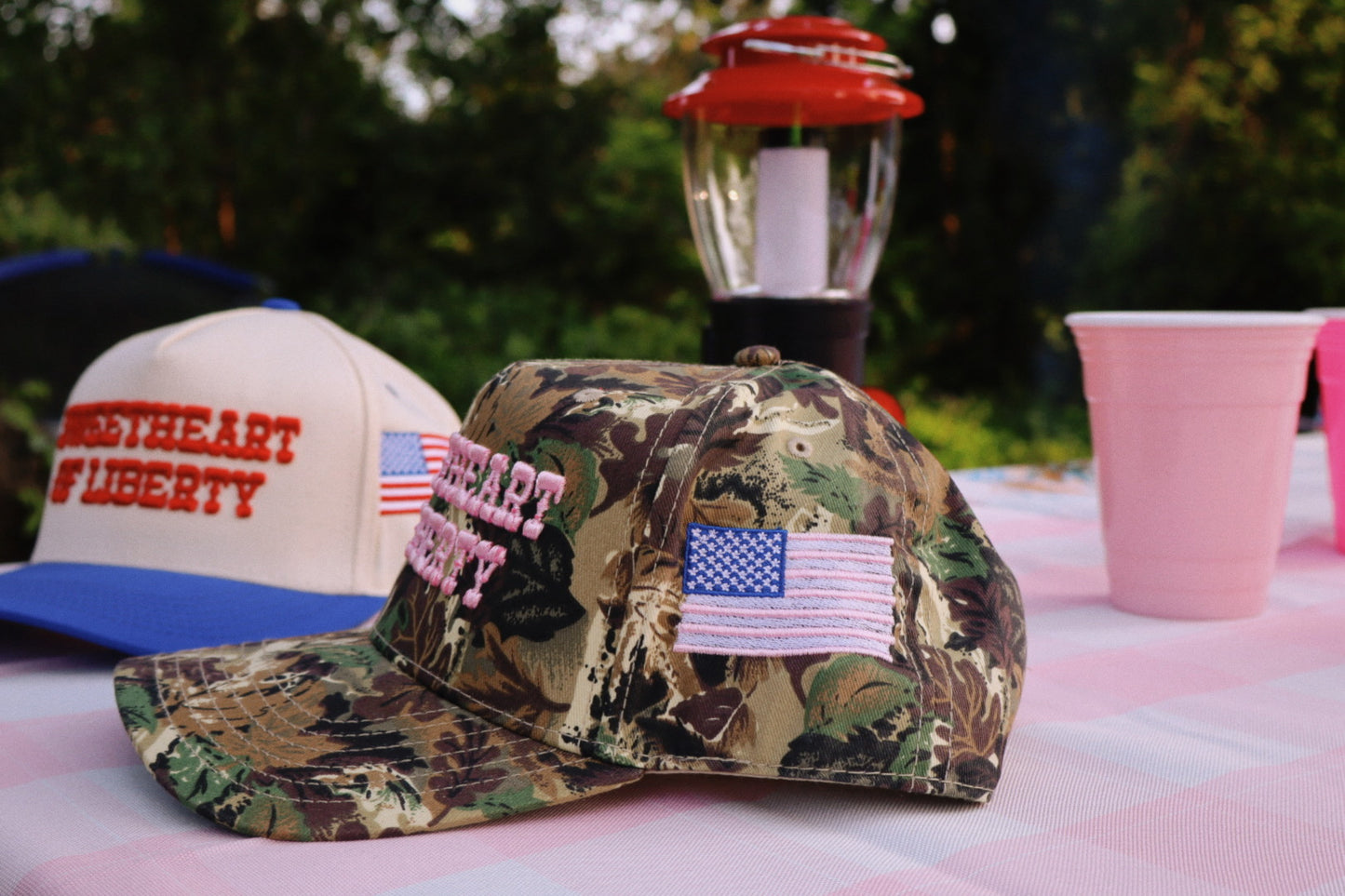 Sweetheart of Liberty Puff Embroidered Trucker Hat