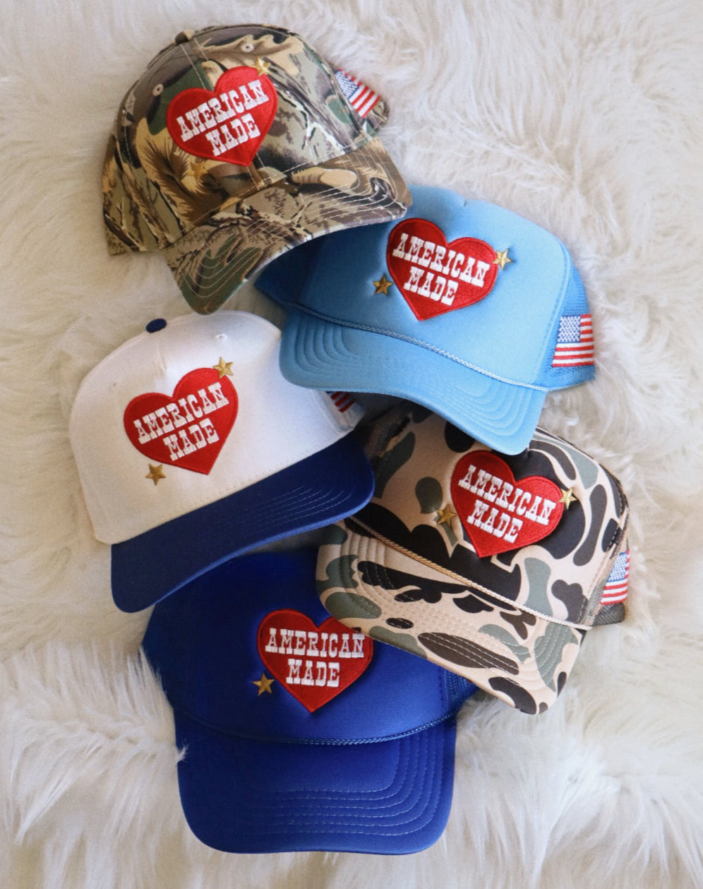 American Made Embroidered Trucker Hat