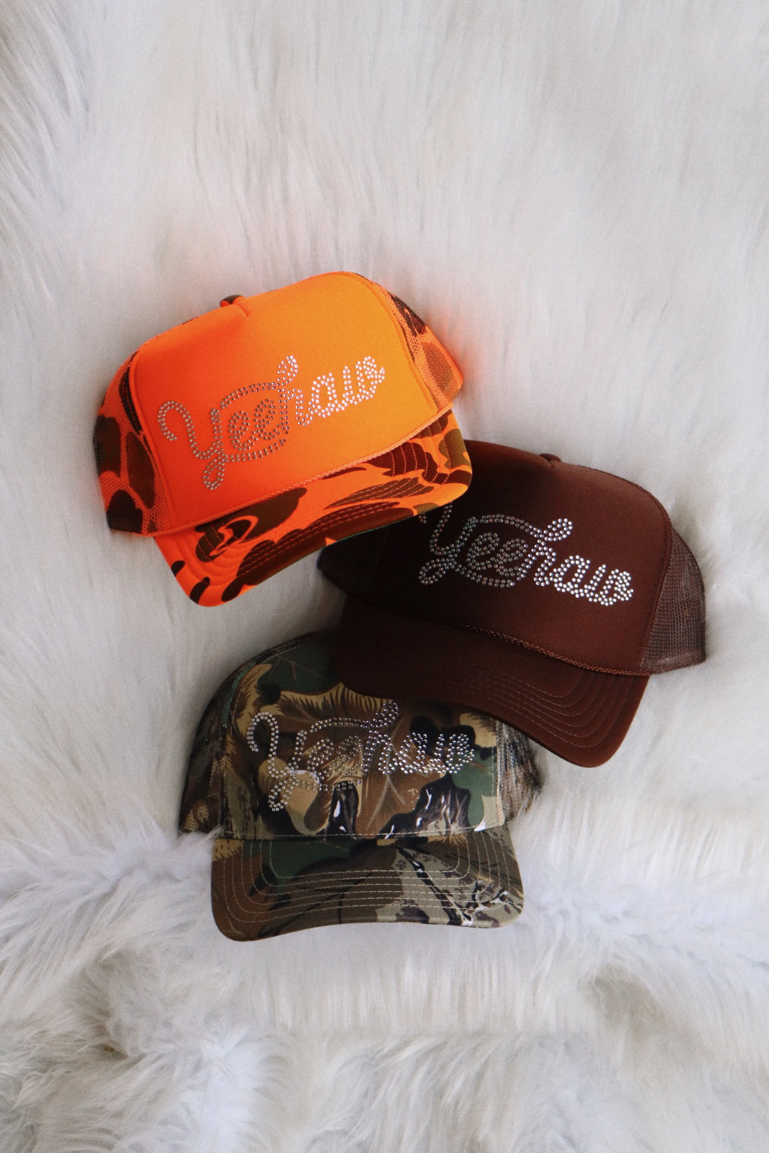 Yeehaw Rhinestone Trucker Hat