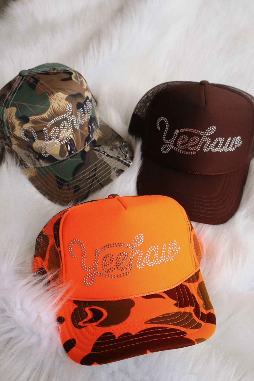 Yeehaw Rhinestone Trucker Hat