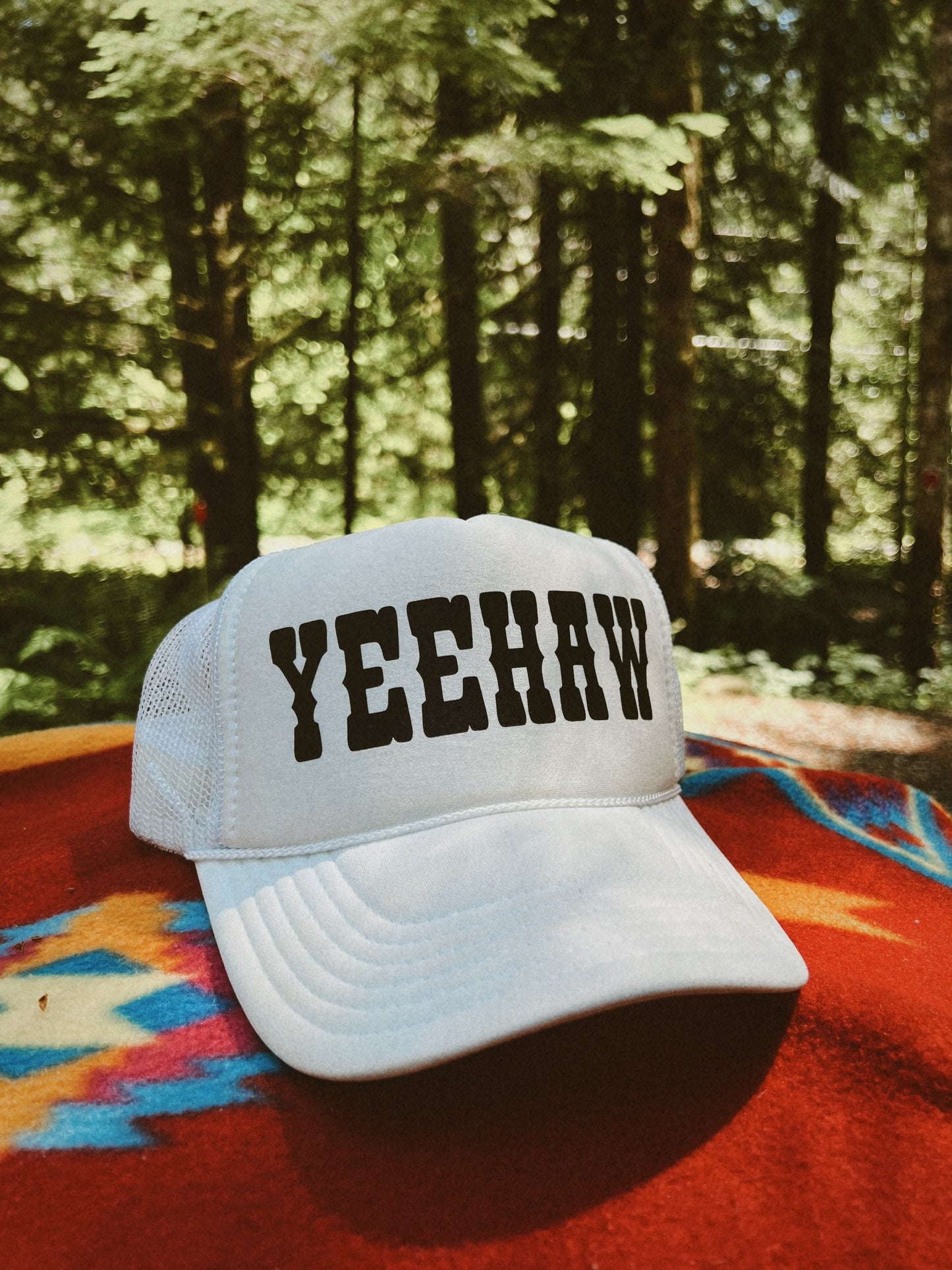 YEEHAW White Trucker Hat