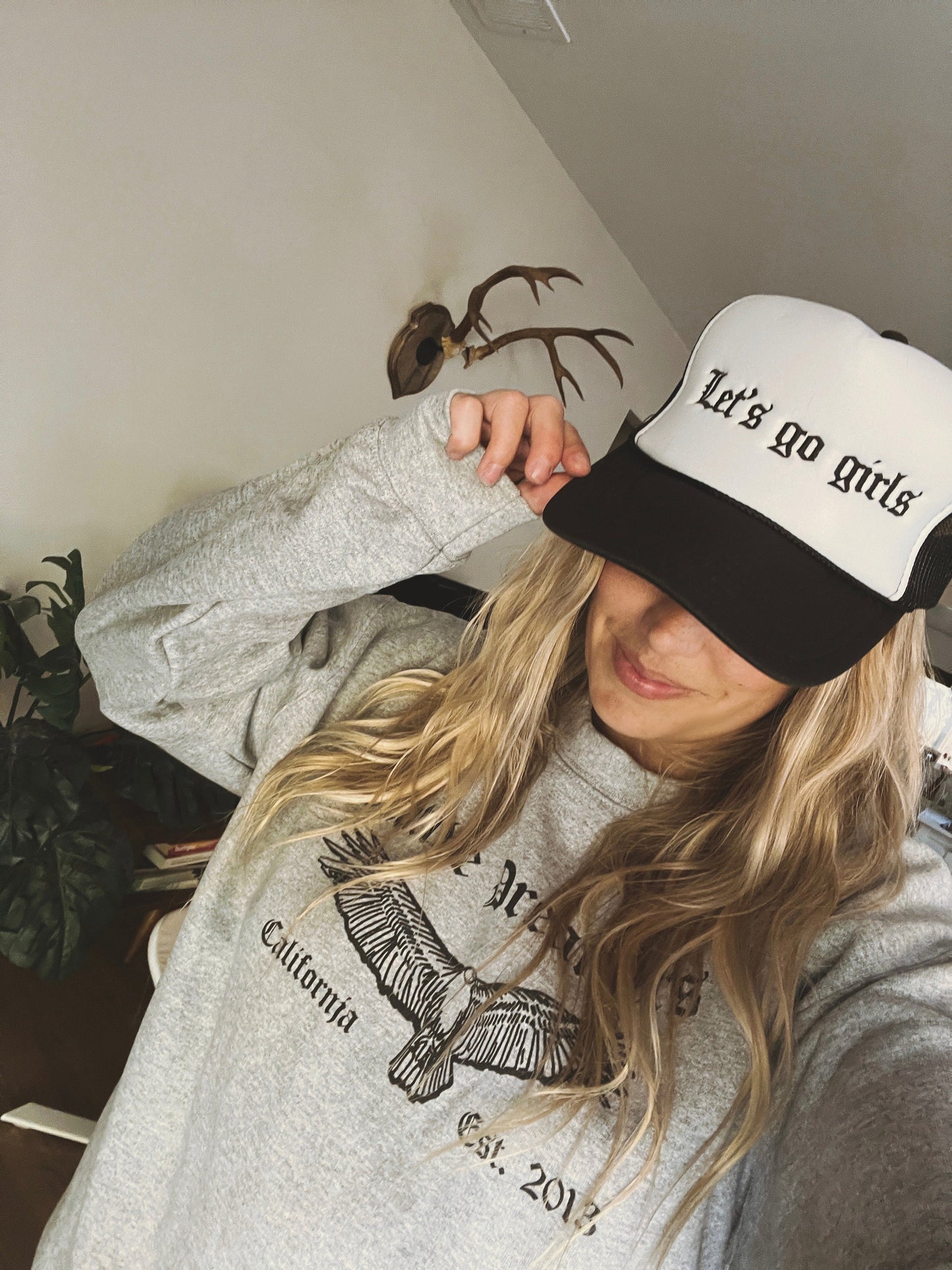 Let’s Go Girls Embroidered Trucker Hat