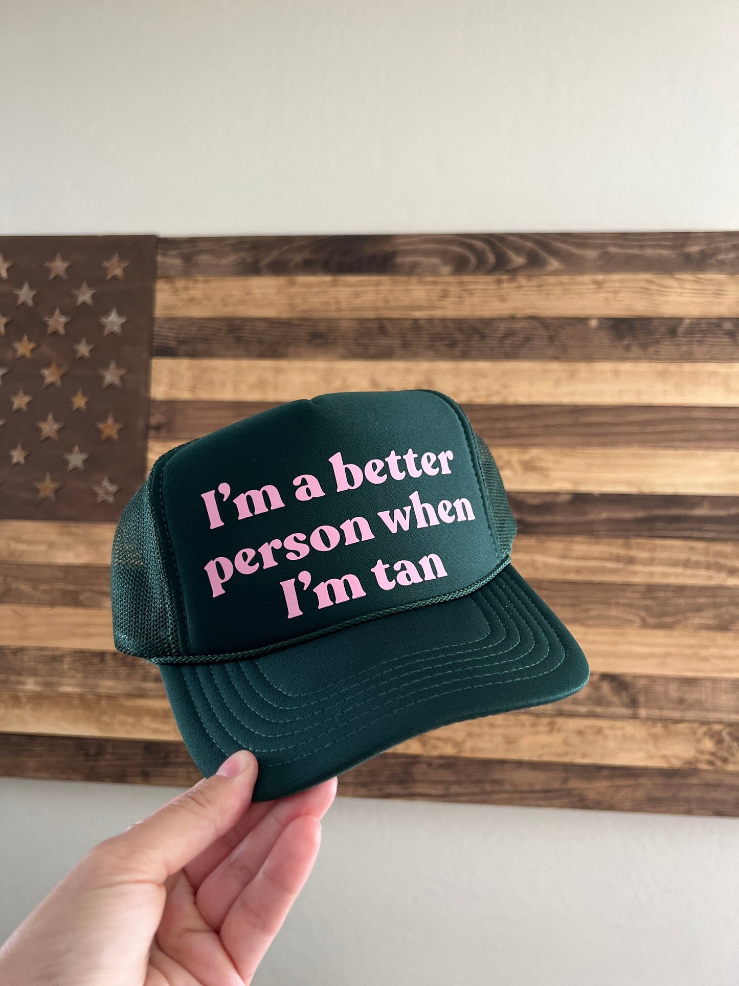 When I’m Tan Trucker Hat