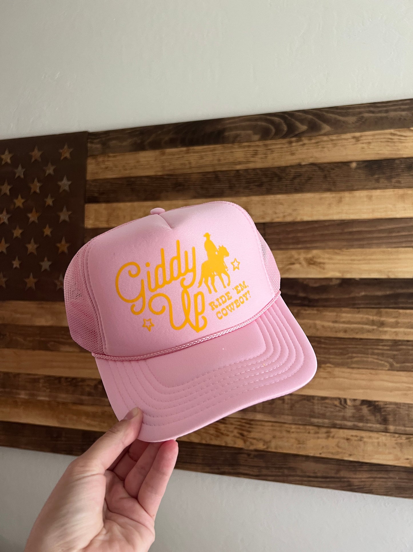 Giddy Up Ride ‘Em Cowboy Retro Trucker Hat
