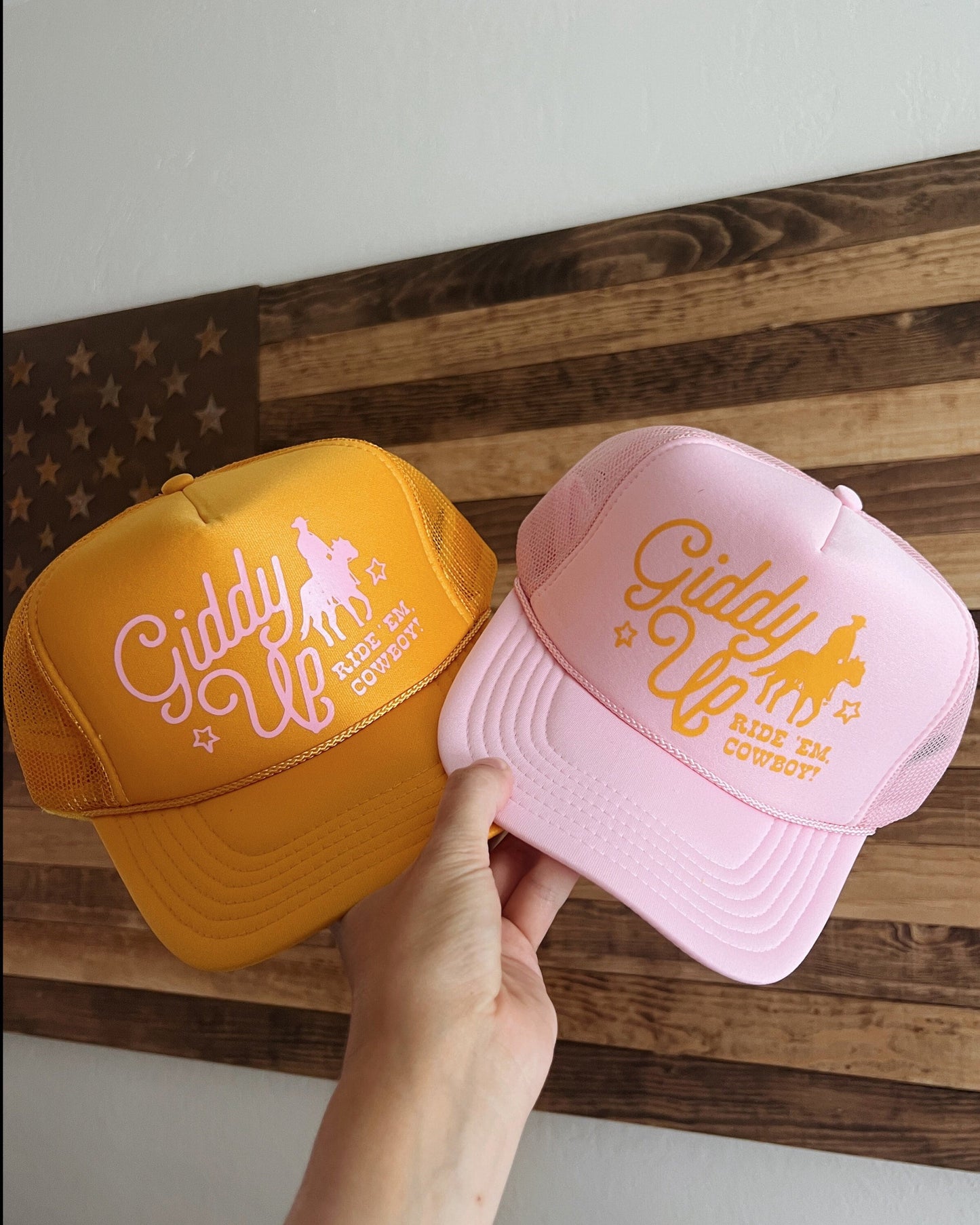 Giddy Up Ride ‘Em Cowboy Retro Trucker Hat