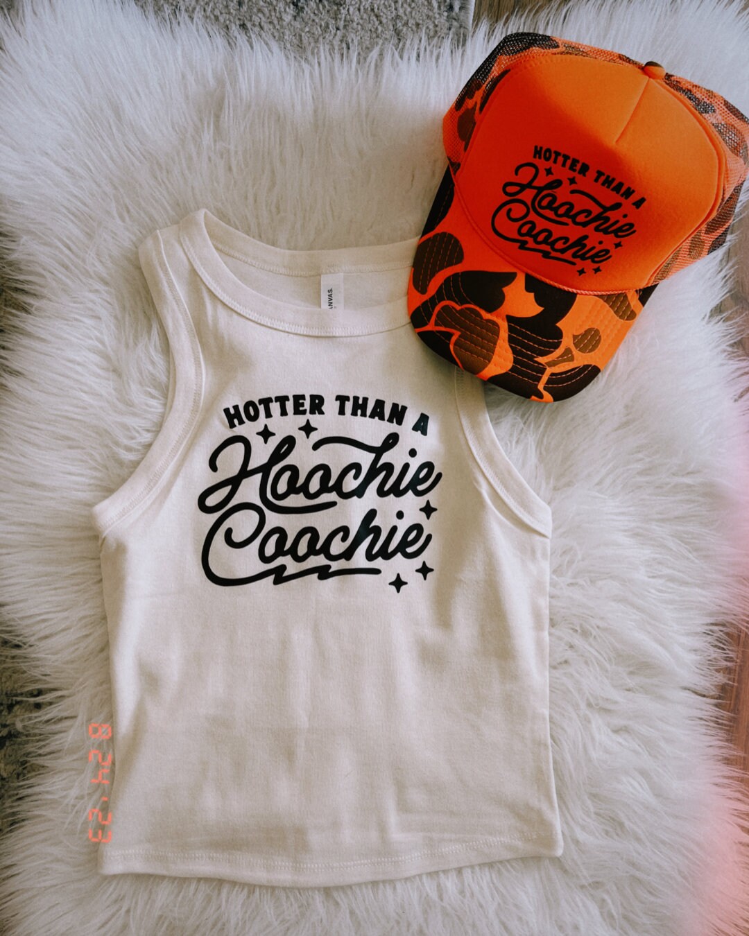 Hoochie Coochie Micro Ribbed Racerback Tank